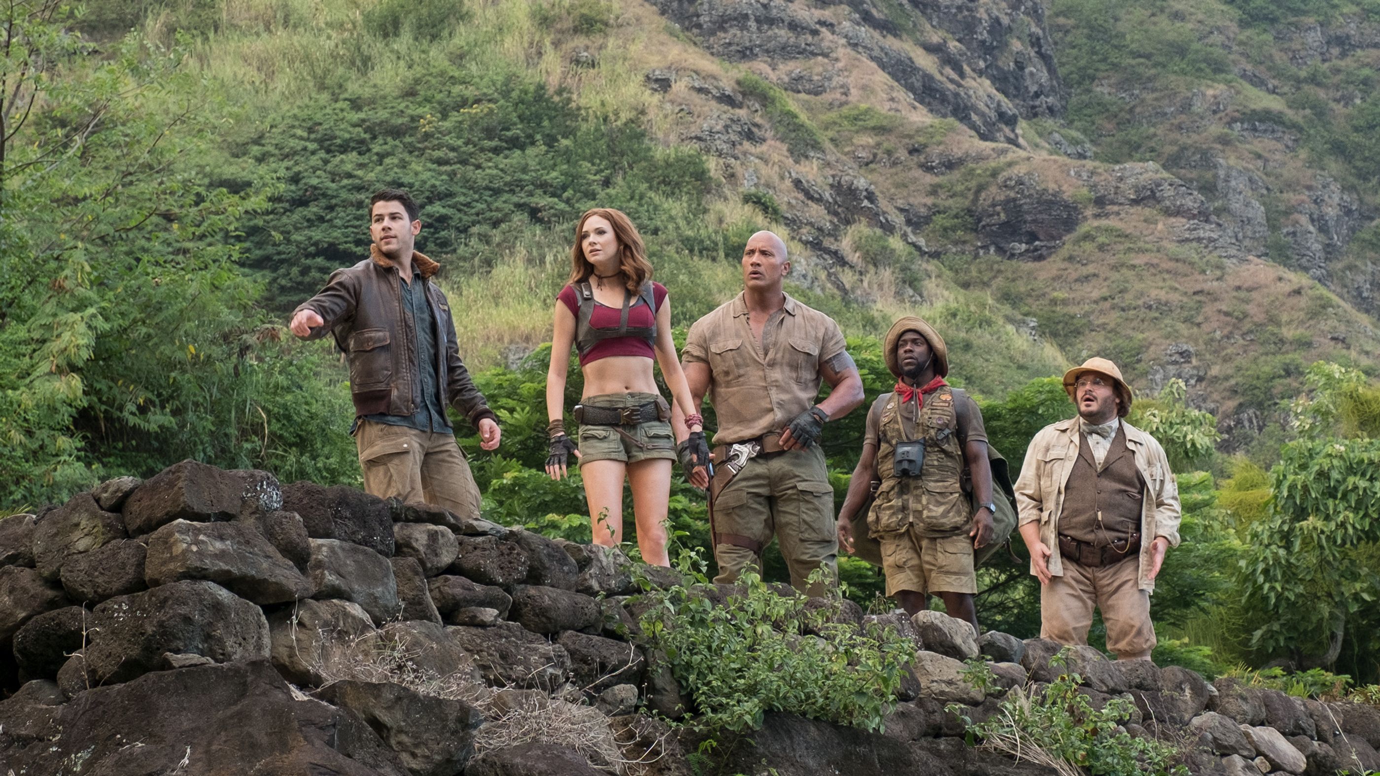 Jumanji Welcome To The Jungle Movie Cast Wallpapers