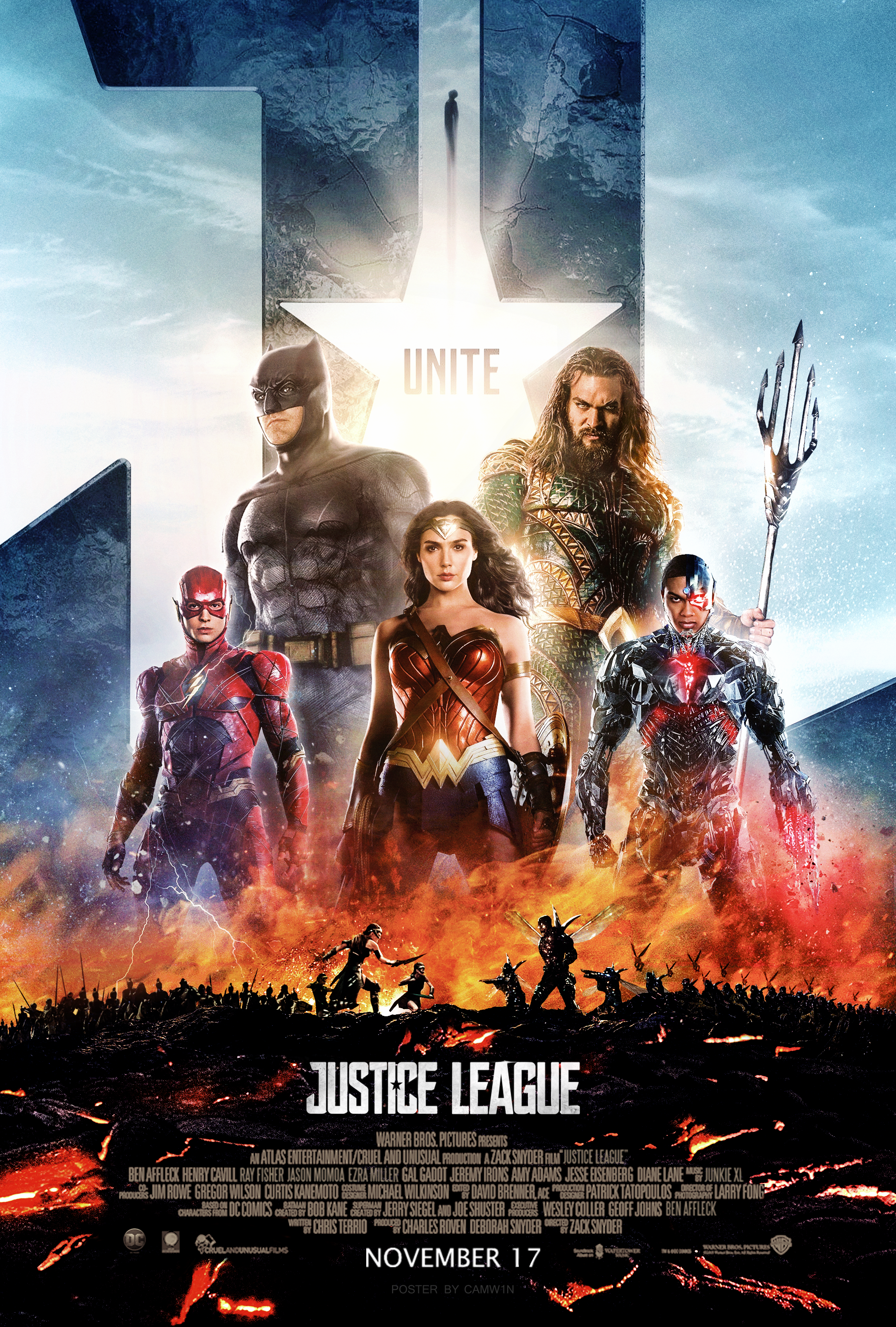 Justice League 2017 Movie Poster Wallpapers