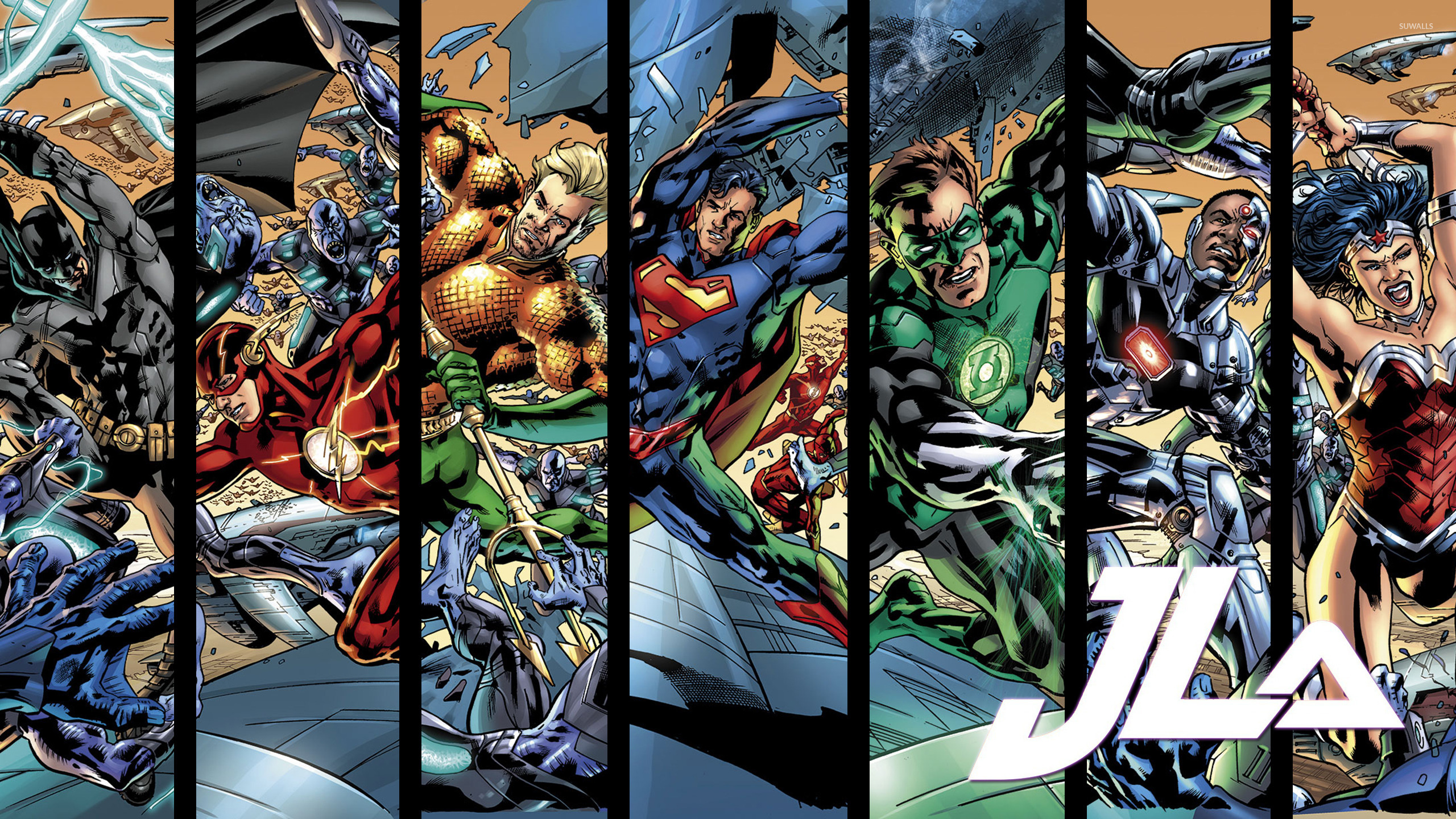 Justice League Comic Art Poster Wallpapers