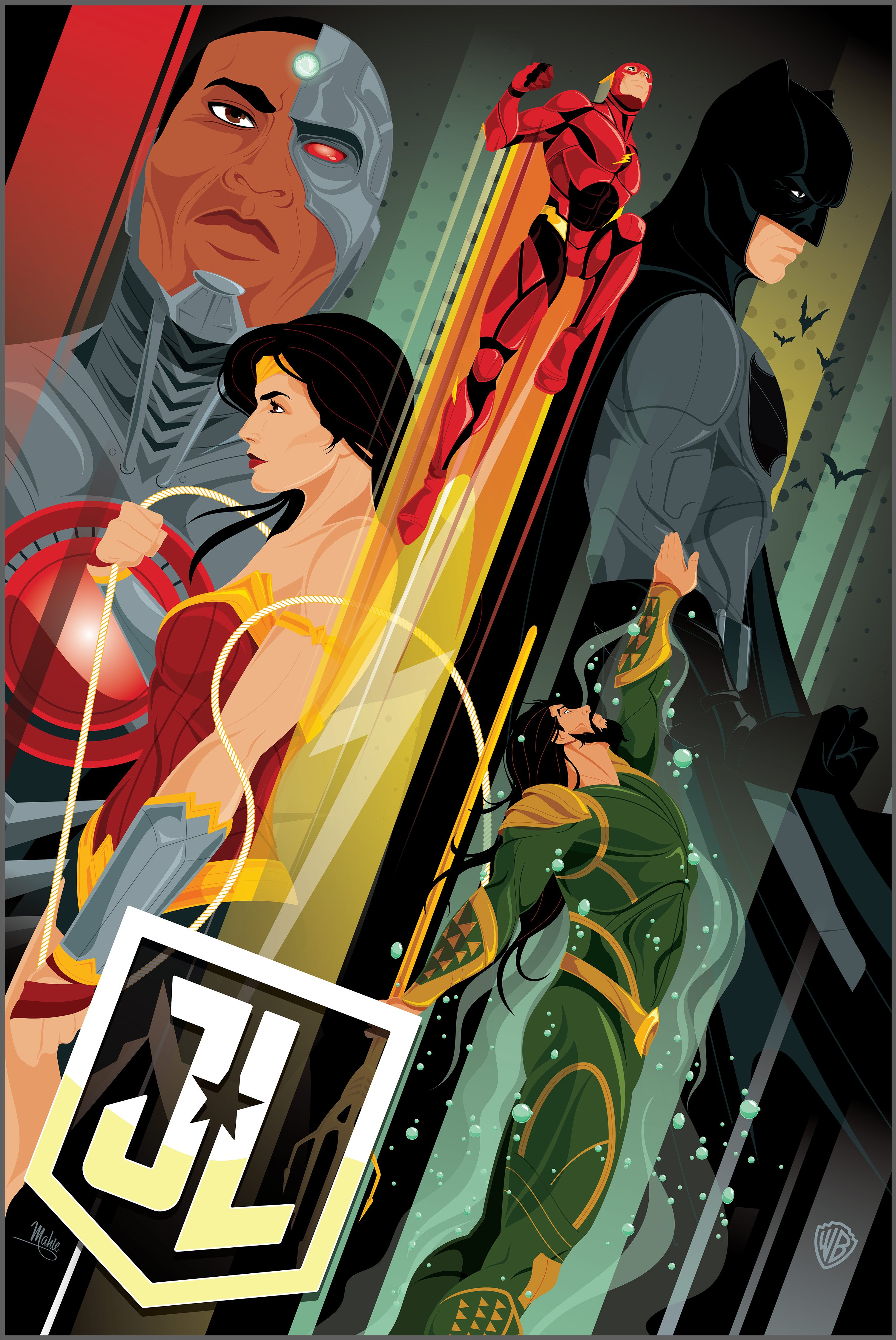 Justice League Comic Art Poster Wallpapers