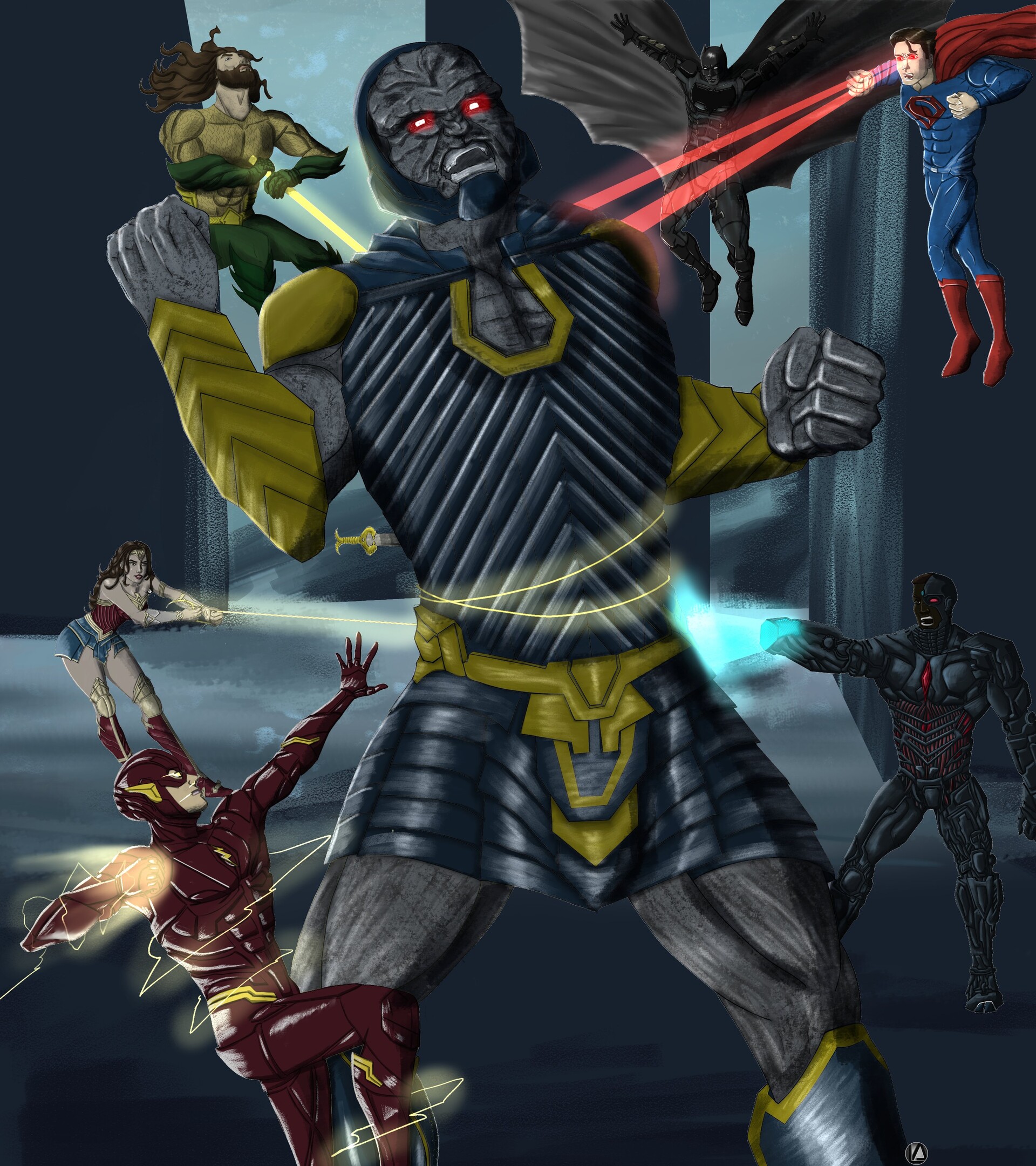 Justice League Vs Darkseid Fanart Wallpapers