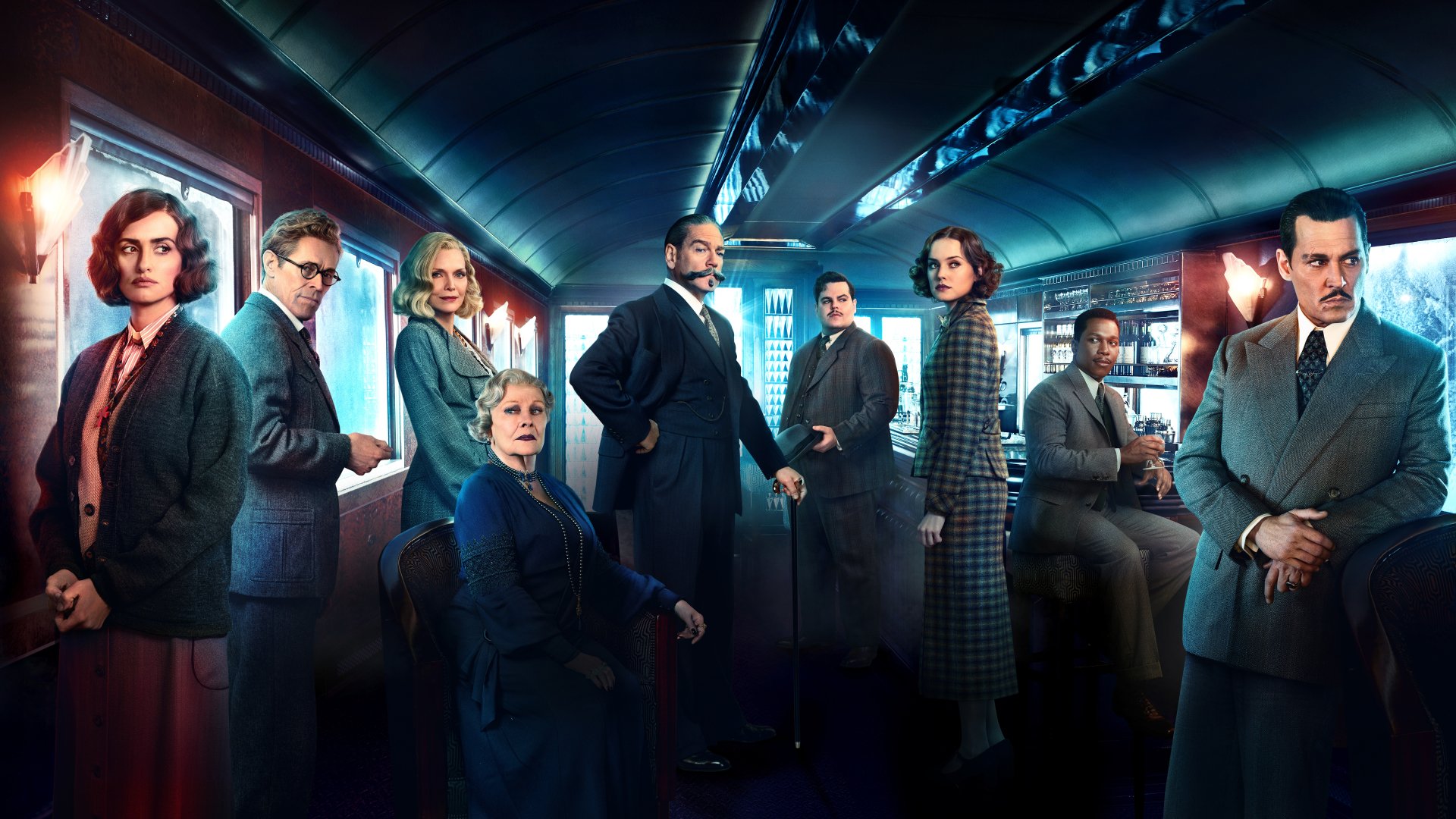 Kenneth Branagh As Hercule Poirot In Murder On The Orient Express Wallpapers