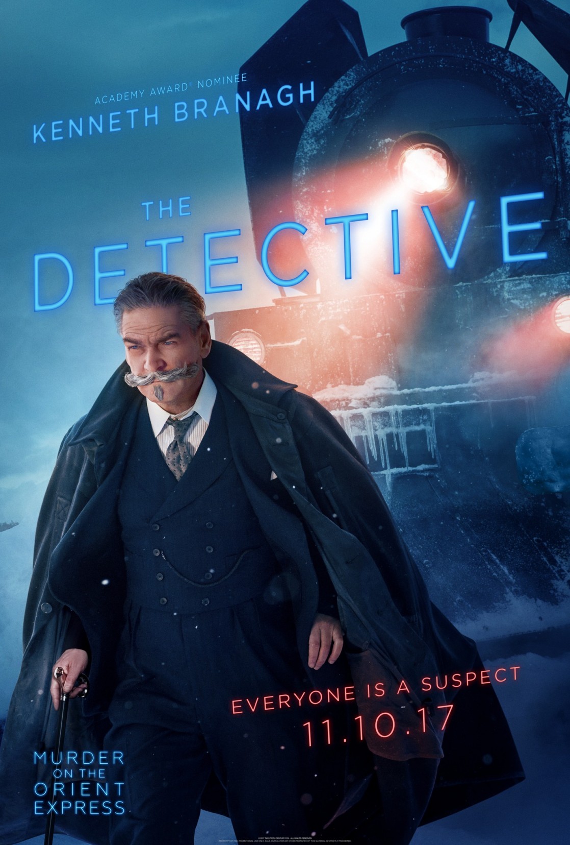 Kenneth Branagh As Hercule Poirot In Murder On The Orient Express Wallpapers