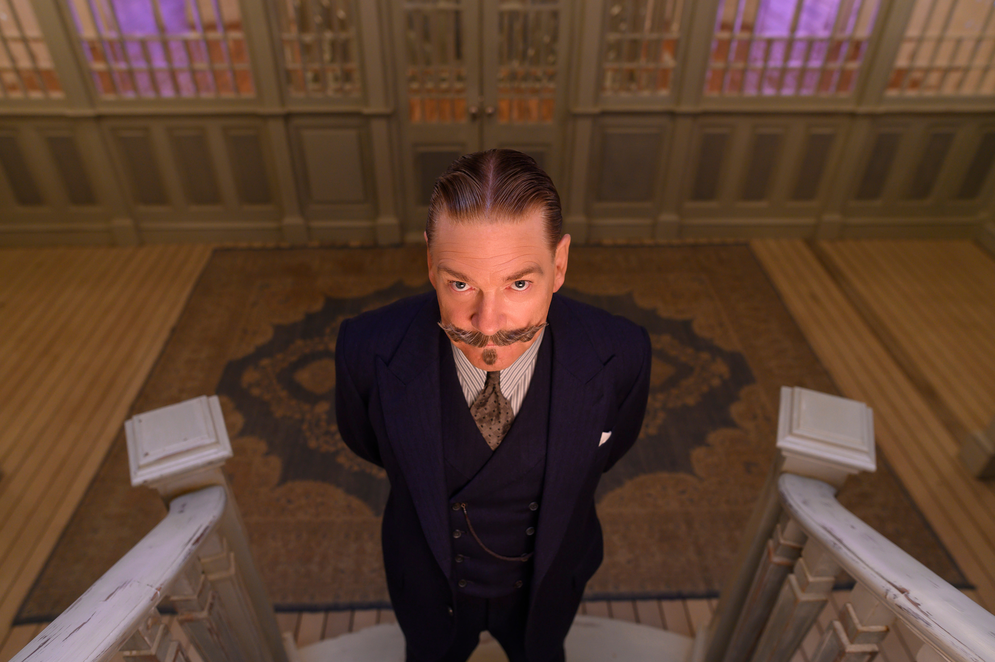 Kenneth Branagh As Hercule Poirot In Murder On The Orient Express Wallpapers