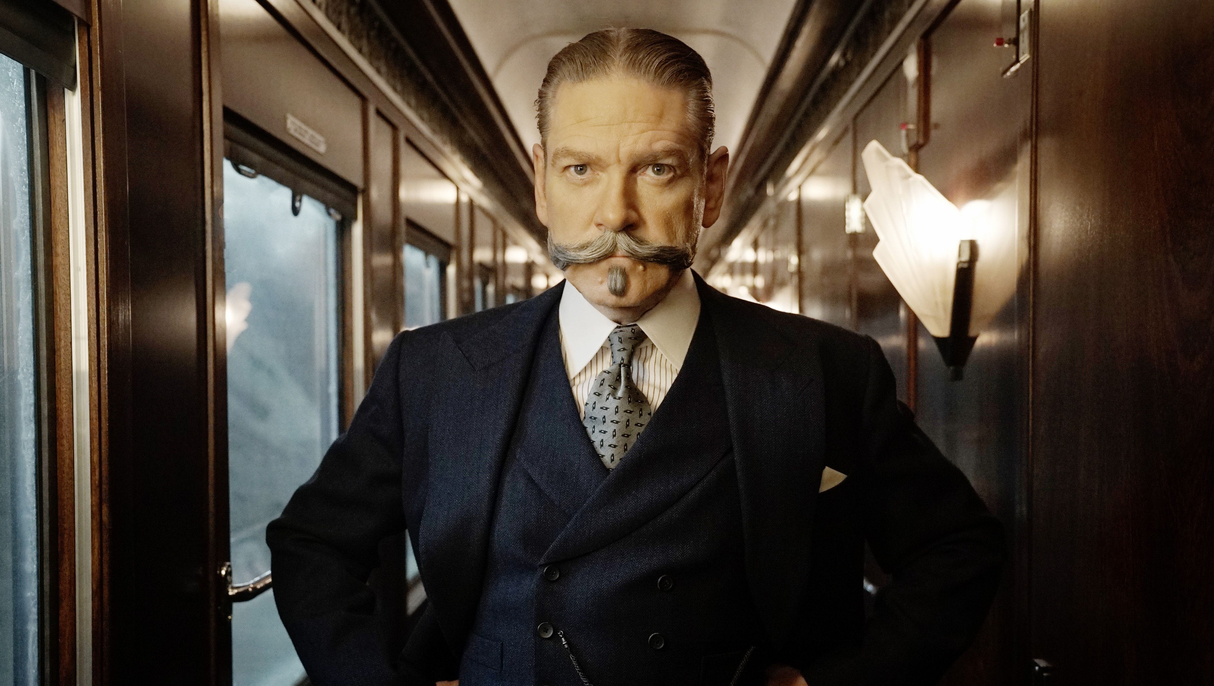 Kenneth Branagh As Hercule Poirot In Murder On The Orient Express Wallpapers