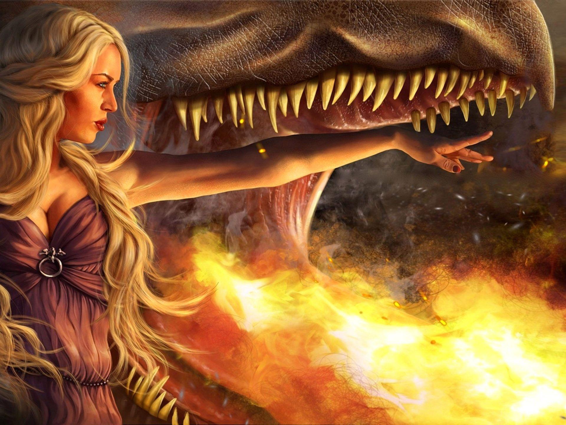 Khaleesi With Dragon Game Of Thrones Wallpapers