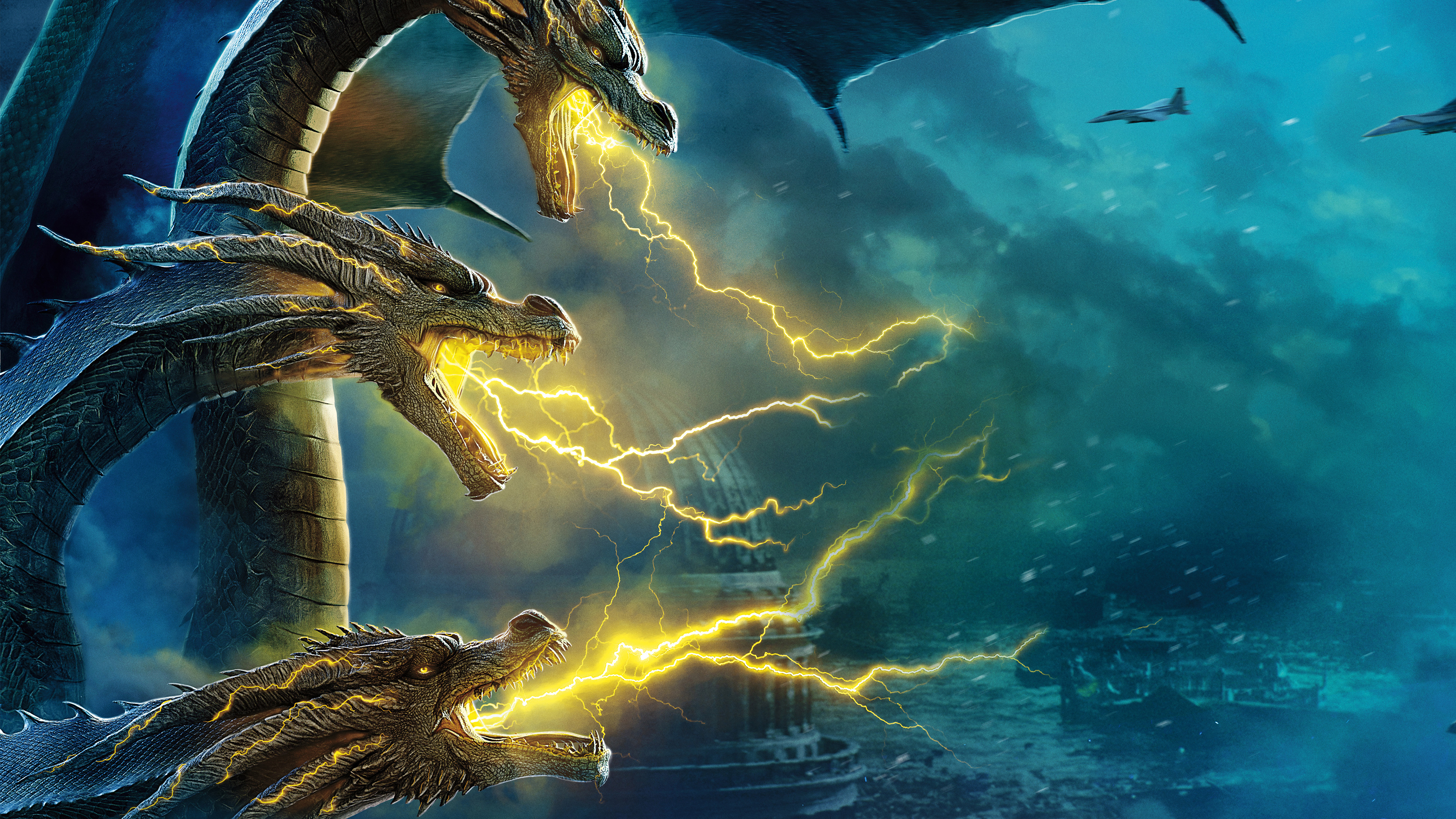 King Ghidorah In Godzilla King Of The Monsters Wallpapers