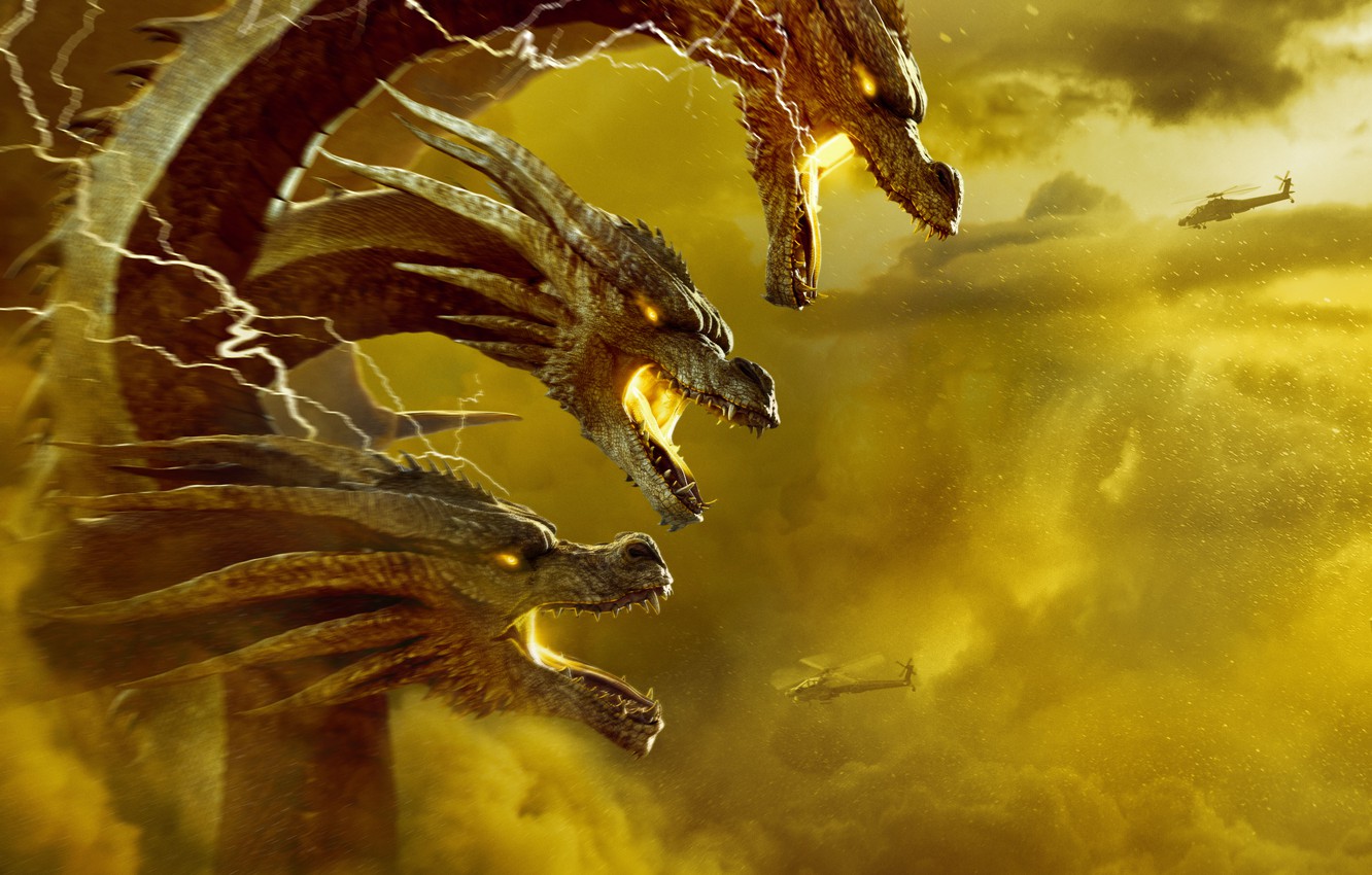 King Ghidorah In Godzilla King Of The Monsters Wallpapers