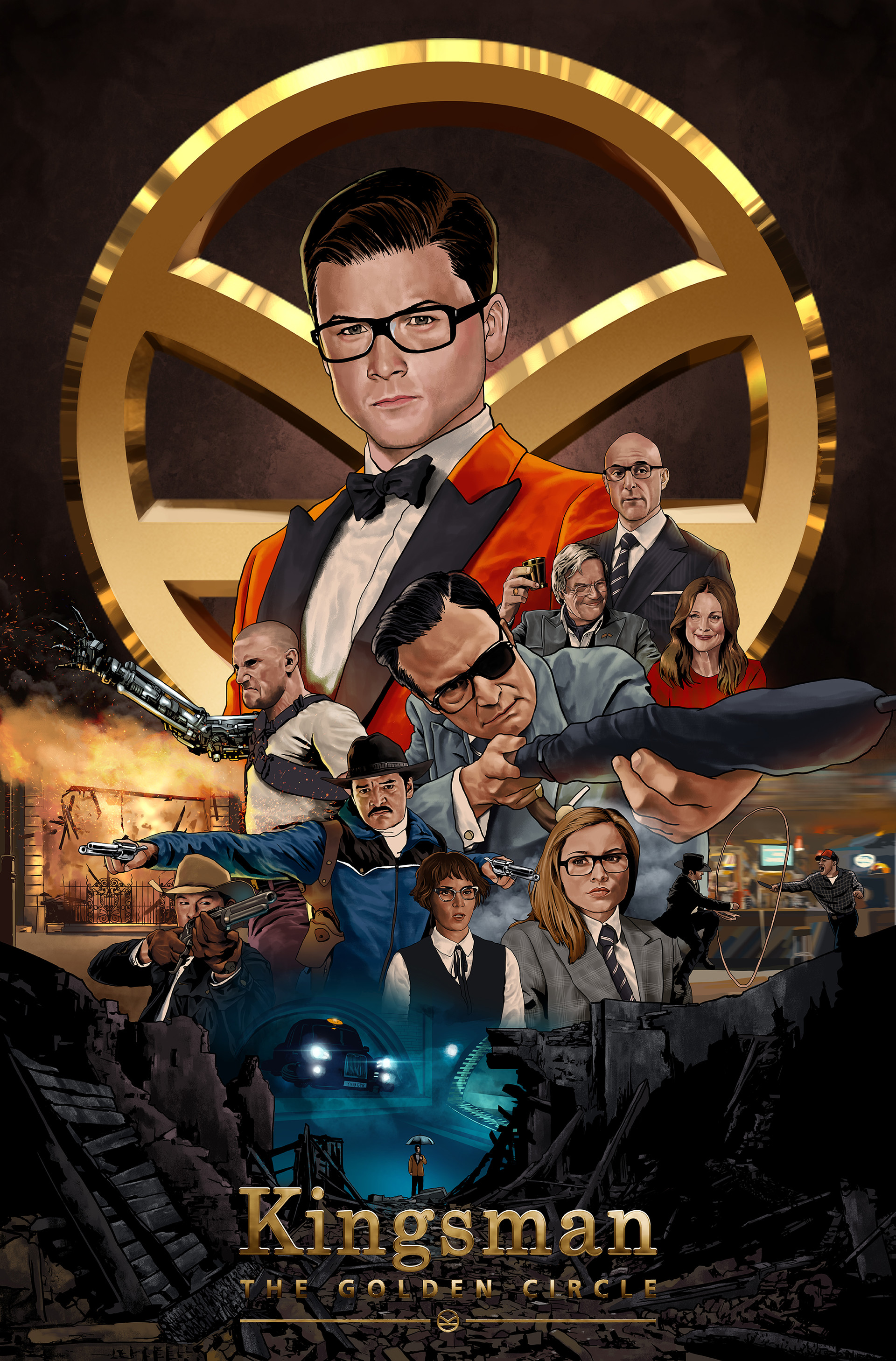 Kingsman The Golden Circle Poster Wallpapers