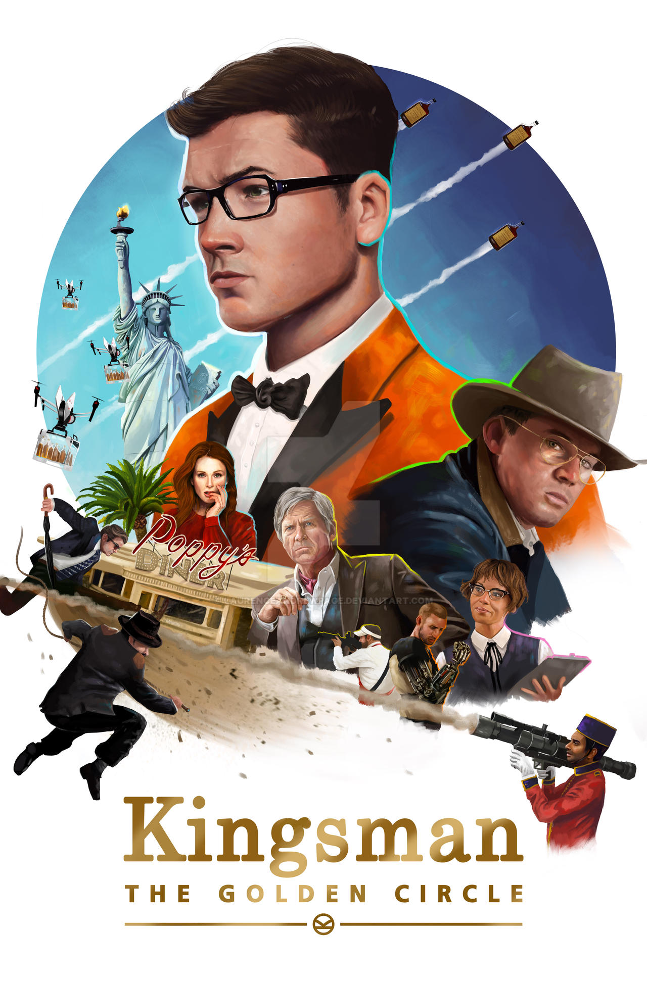 Kingsman The Golden Circle Poster Wallpapers