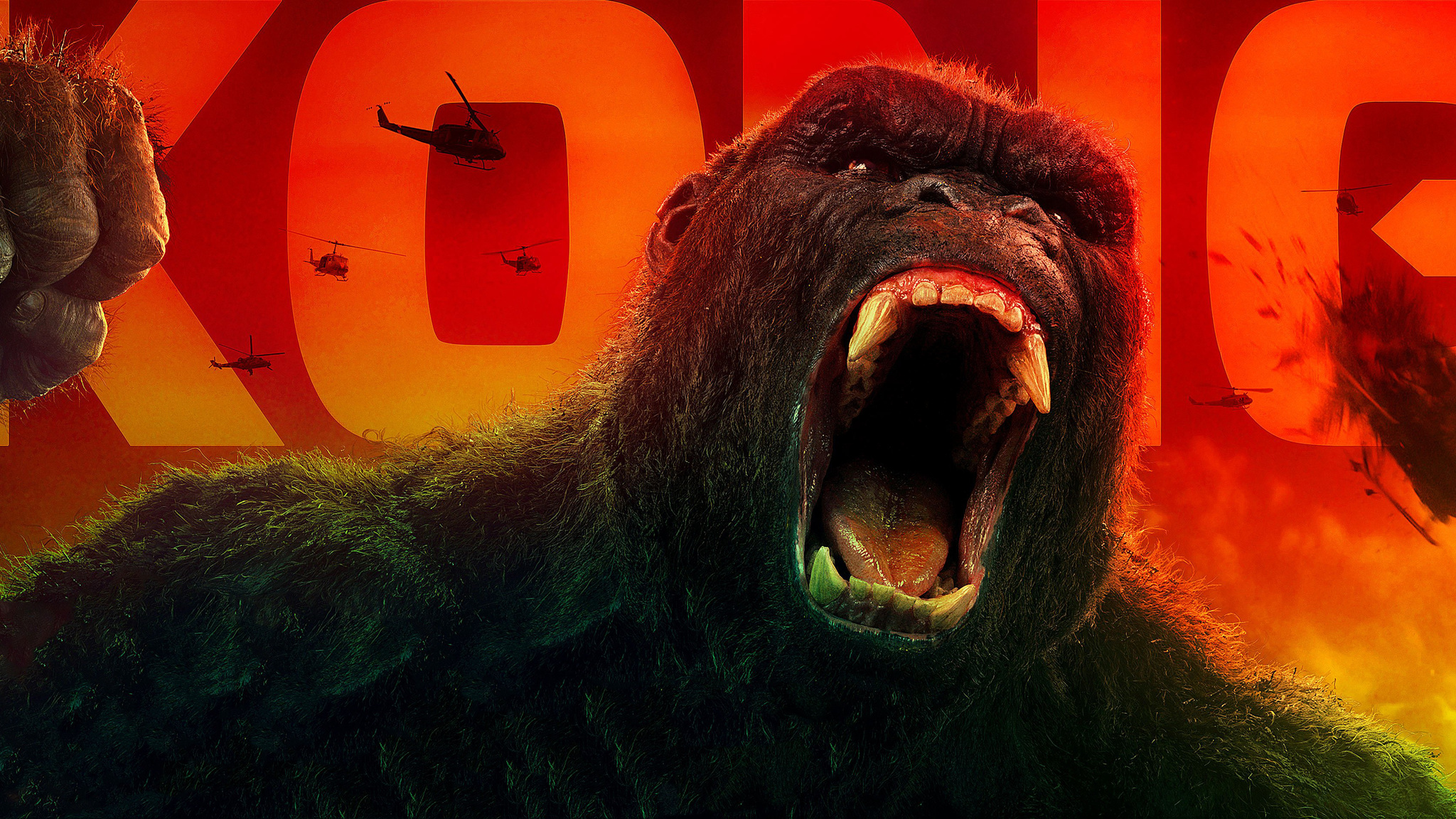 Kong Skull Island King 8K Wallpapers