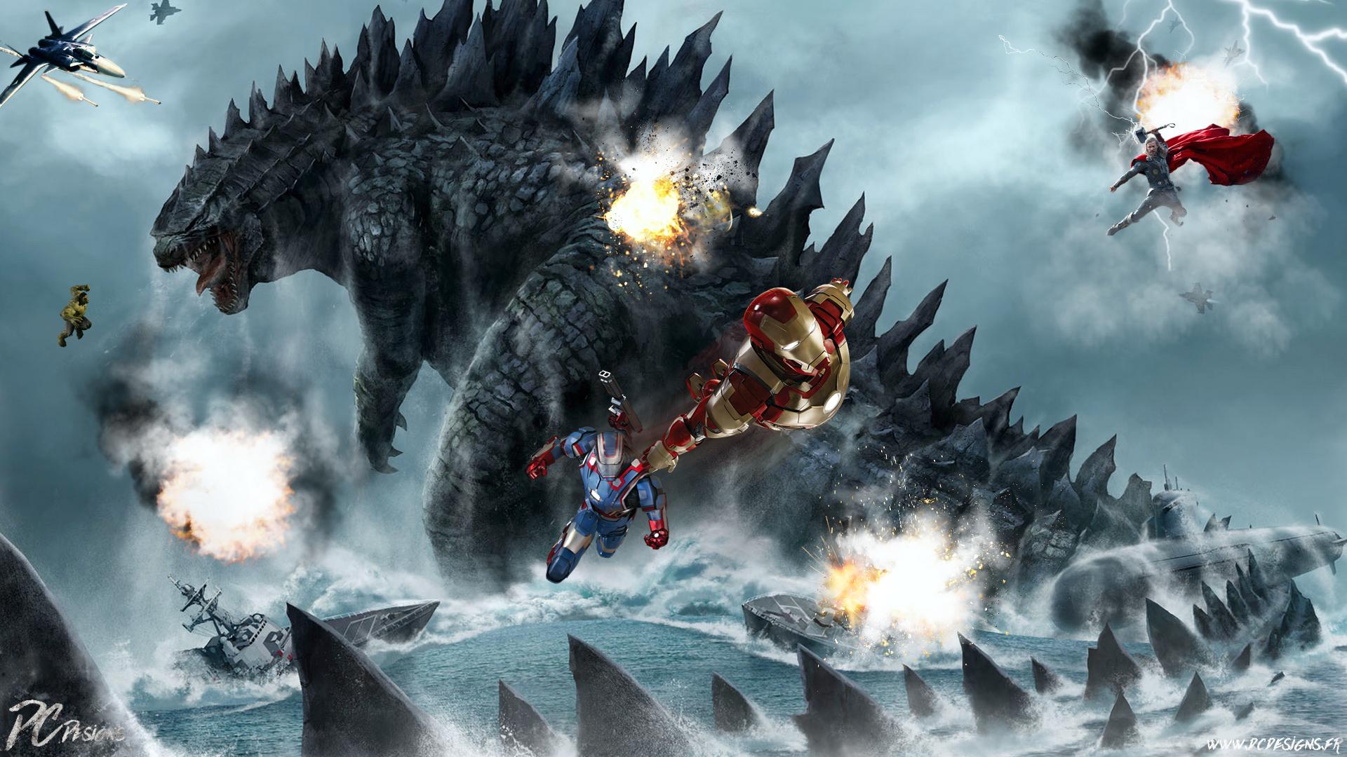 Kong Vs Mecha Godzilla Wallpapers