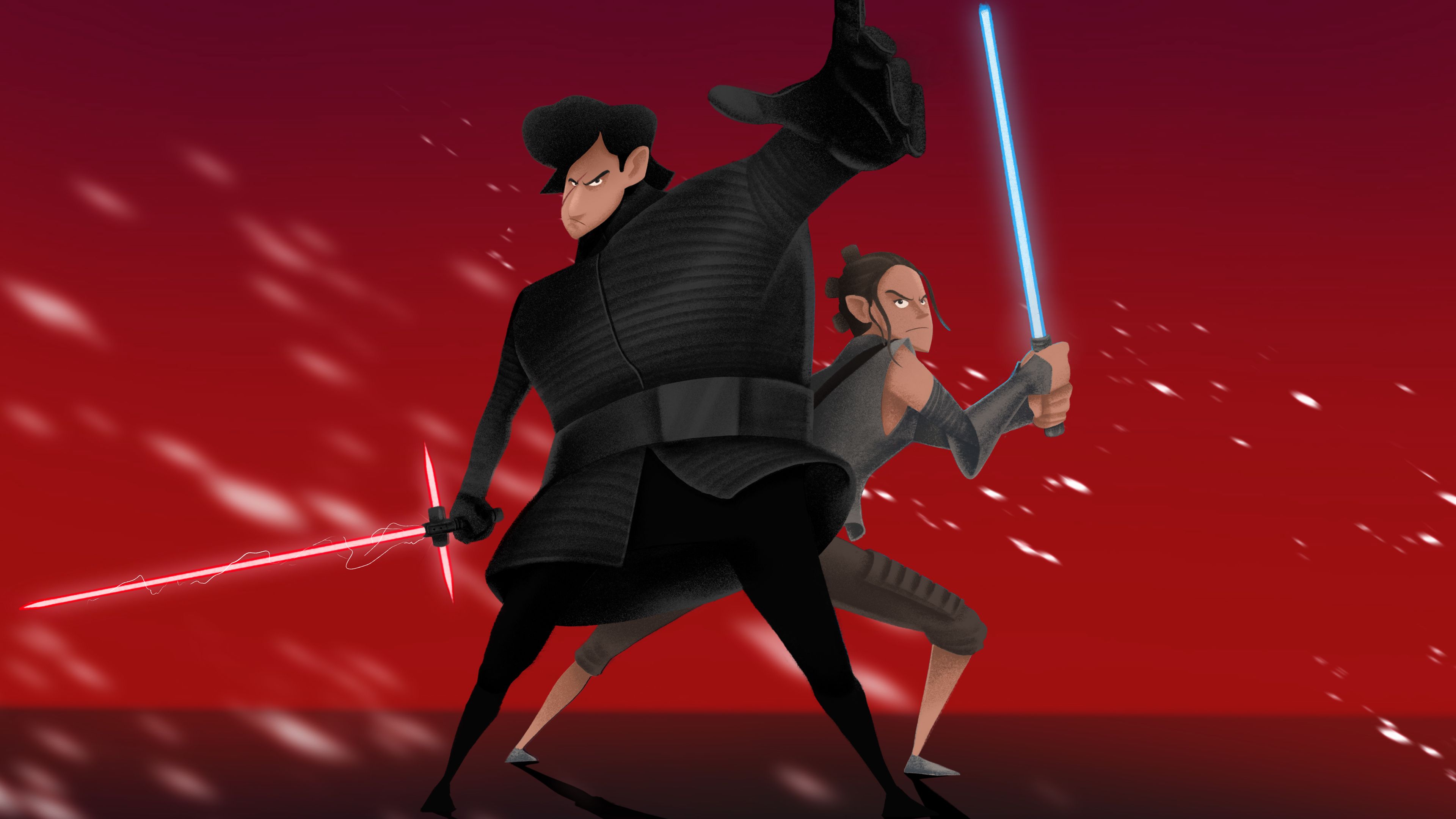 Kylo Ren Vs Rey Star Wars Wallpapers