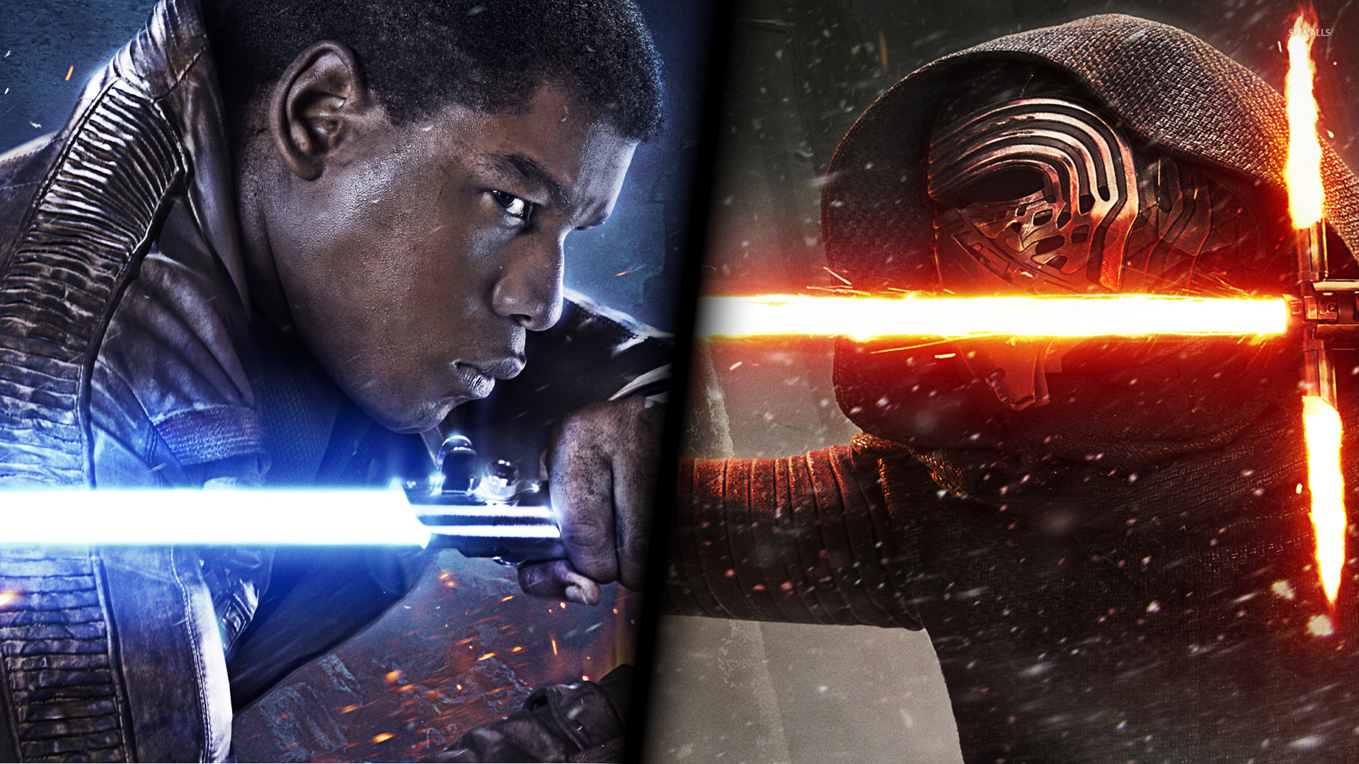 Kylo Ren Vs Rey Star Wars Wallpapers