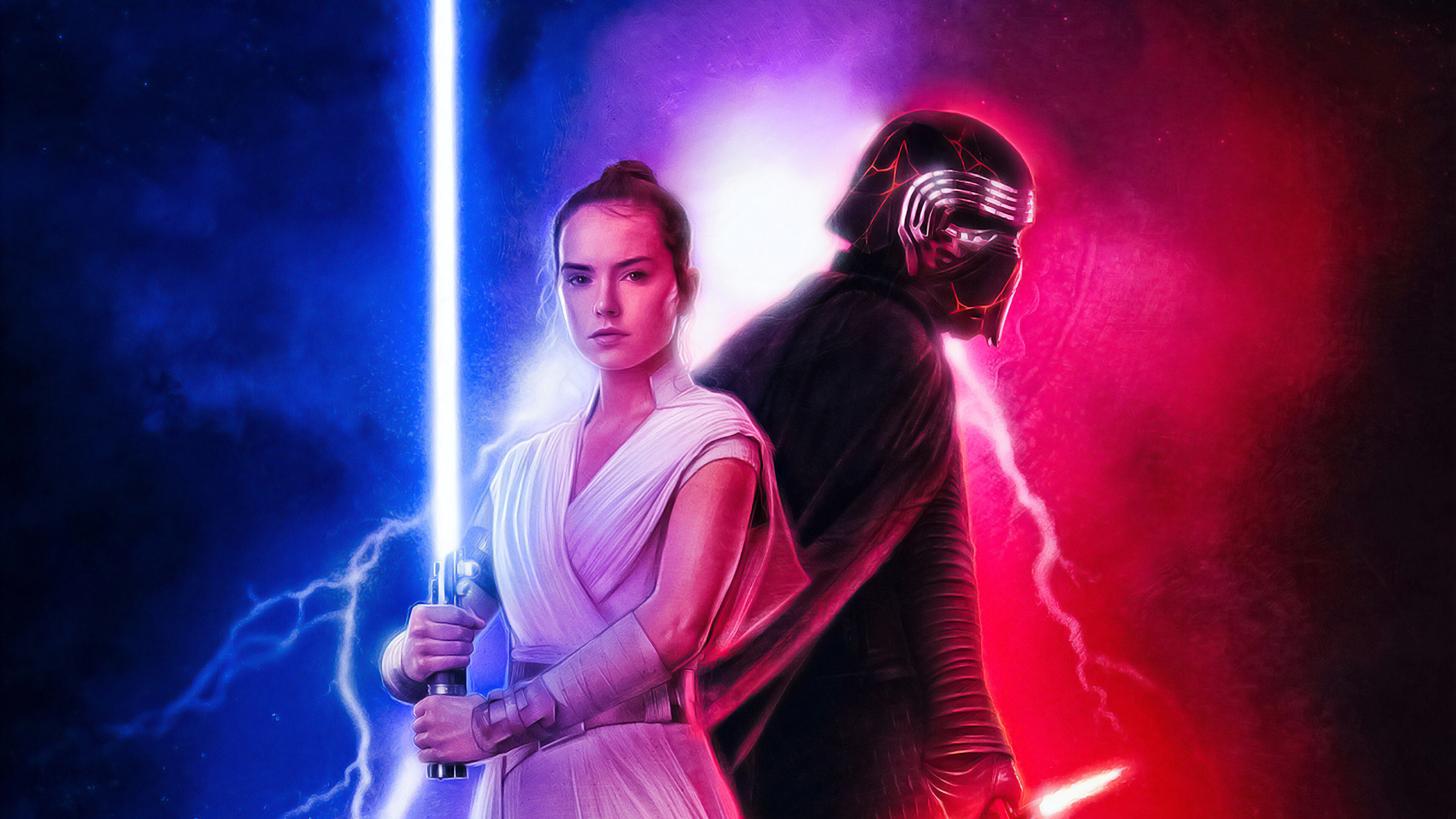 Kylo Ren Vs Rey Star Wars Wallpapers