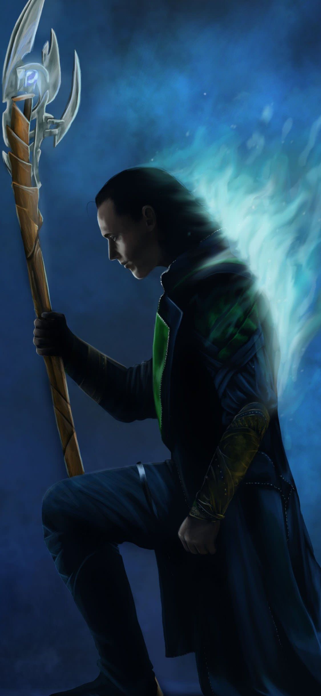 Loki Holding Infinity Stone Wallpapers