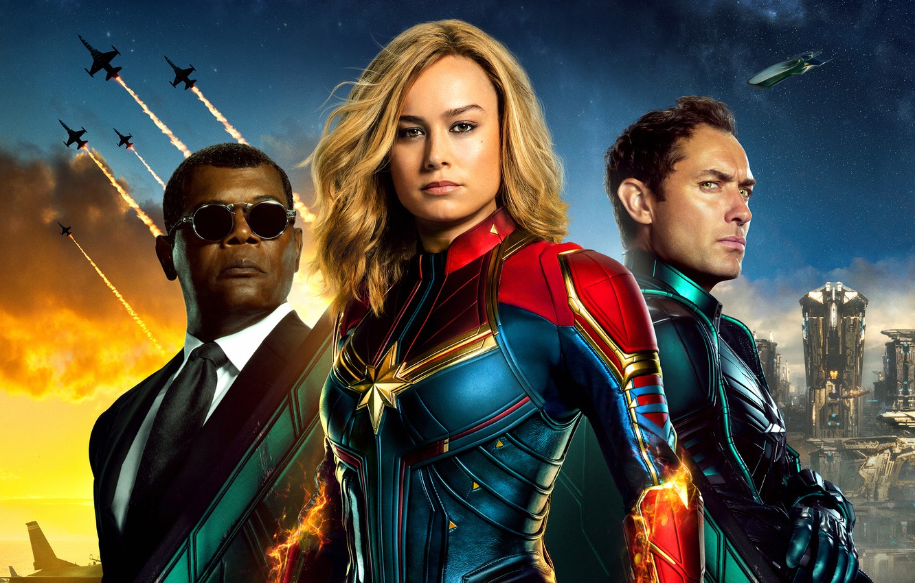 Mar Vell And Carol Danvers In Captain Marvel Movie 2019 Wallpapers