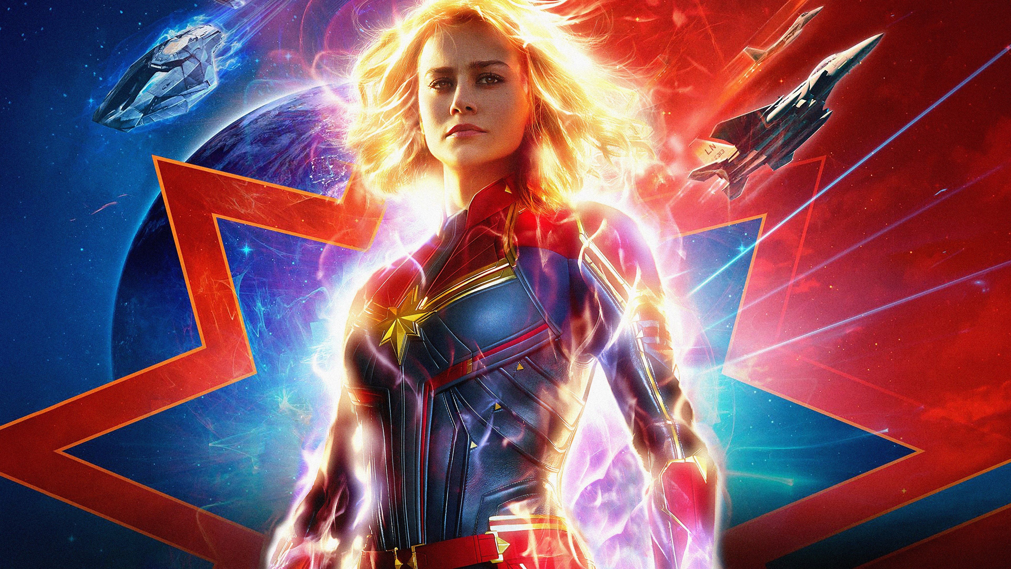 Mar Vell And Carol Danvers In Captain Marvel Movie 2019 Wallpapers