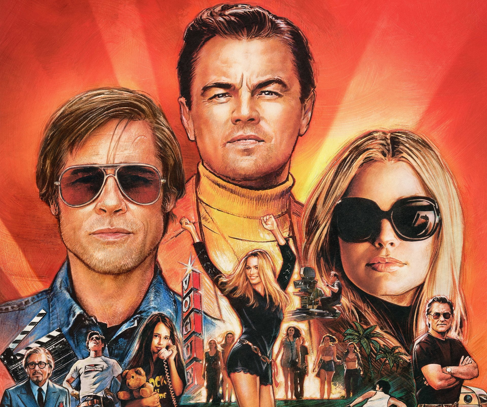 Margot Robbie Once Upon A Time In Hollywood Poster Wallpapers