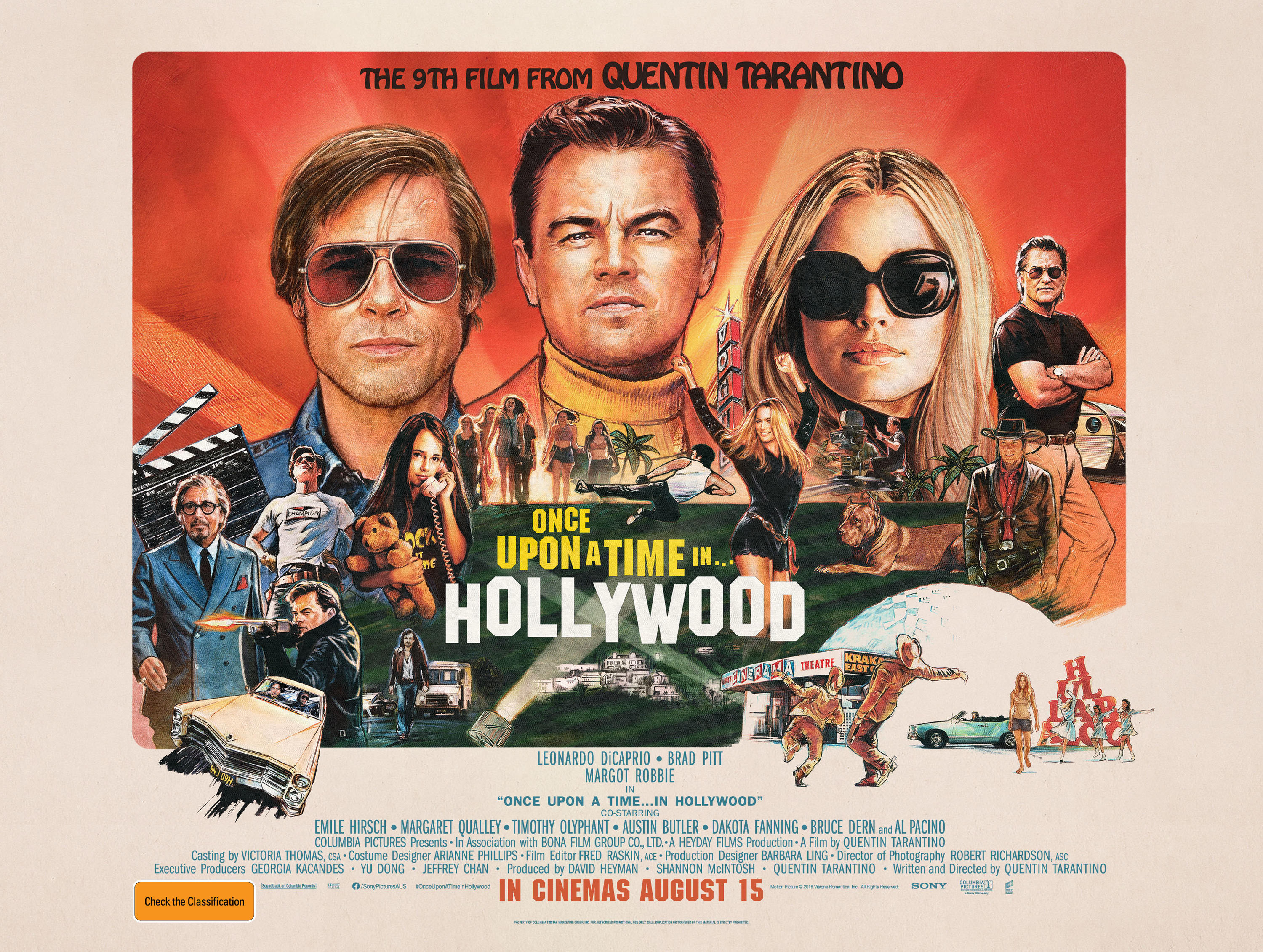 Margot Robbie Once Upon A Time In Hollywood Poster Wallpapers