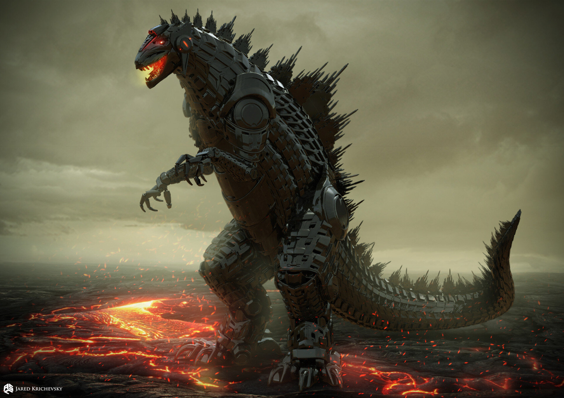 Mechagodzilla Concept Art Wallpapers