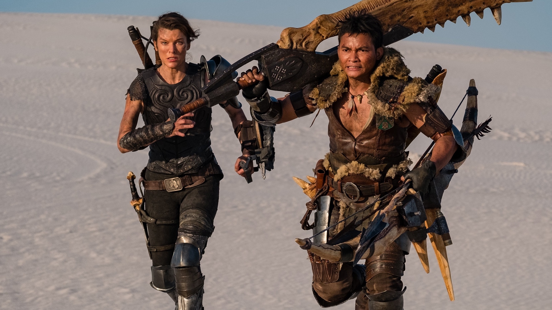 Milla Jovovich And Tony Jaa In Monster Hunter Wallpapers