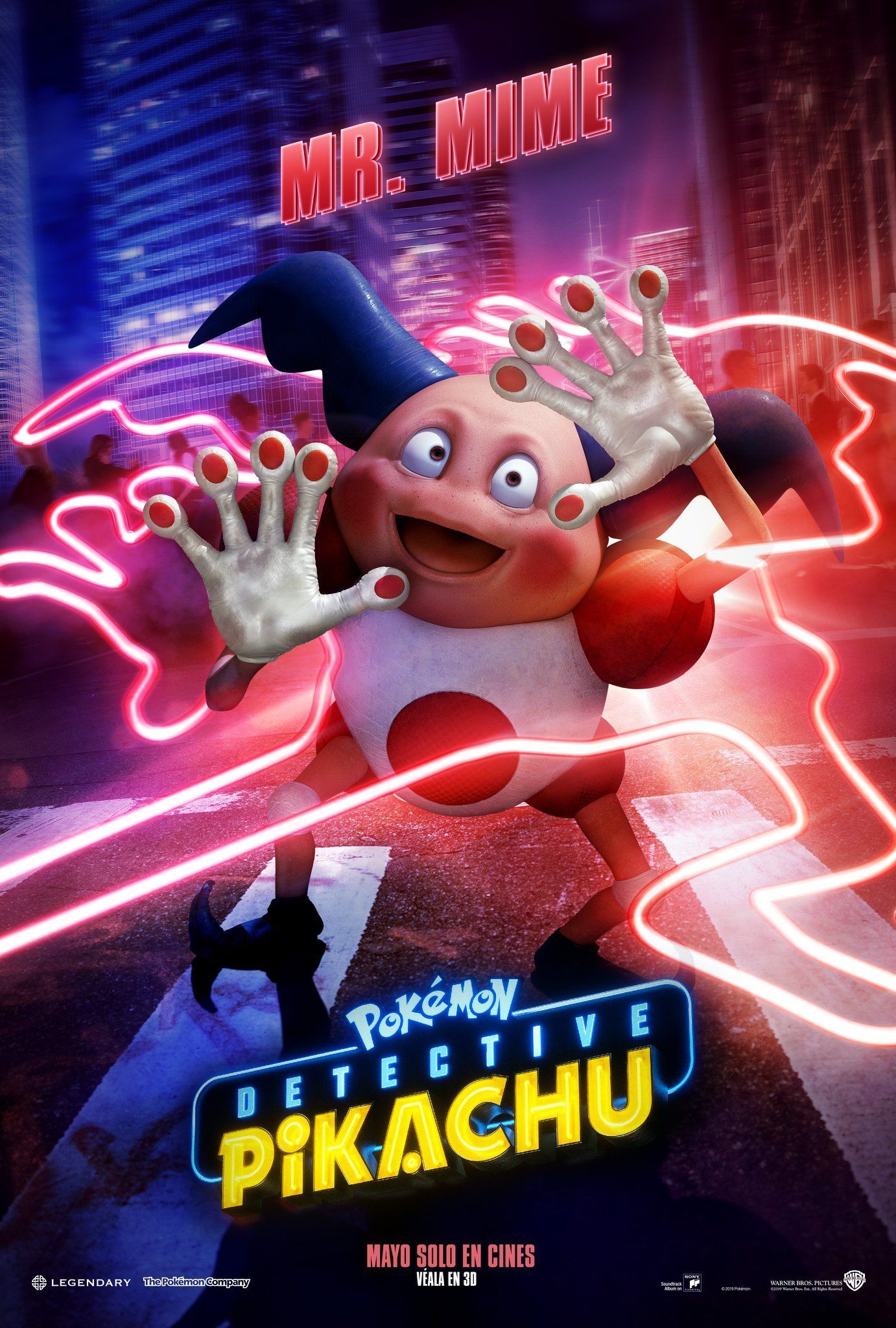 Mr. Mime In Pokemon Detective Pikachu Movie Wallpapers