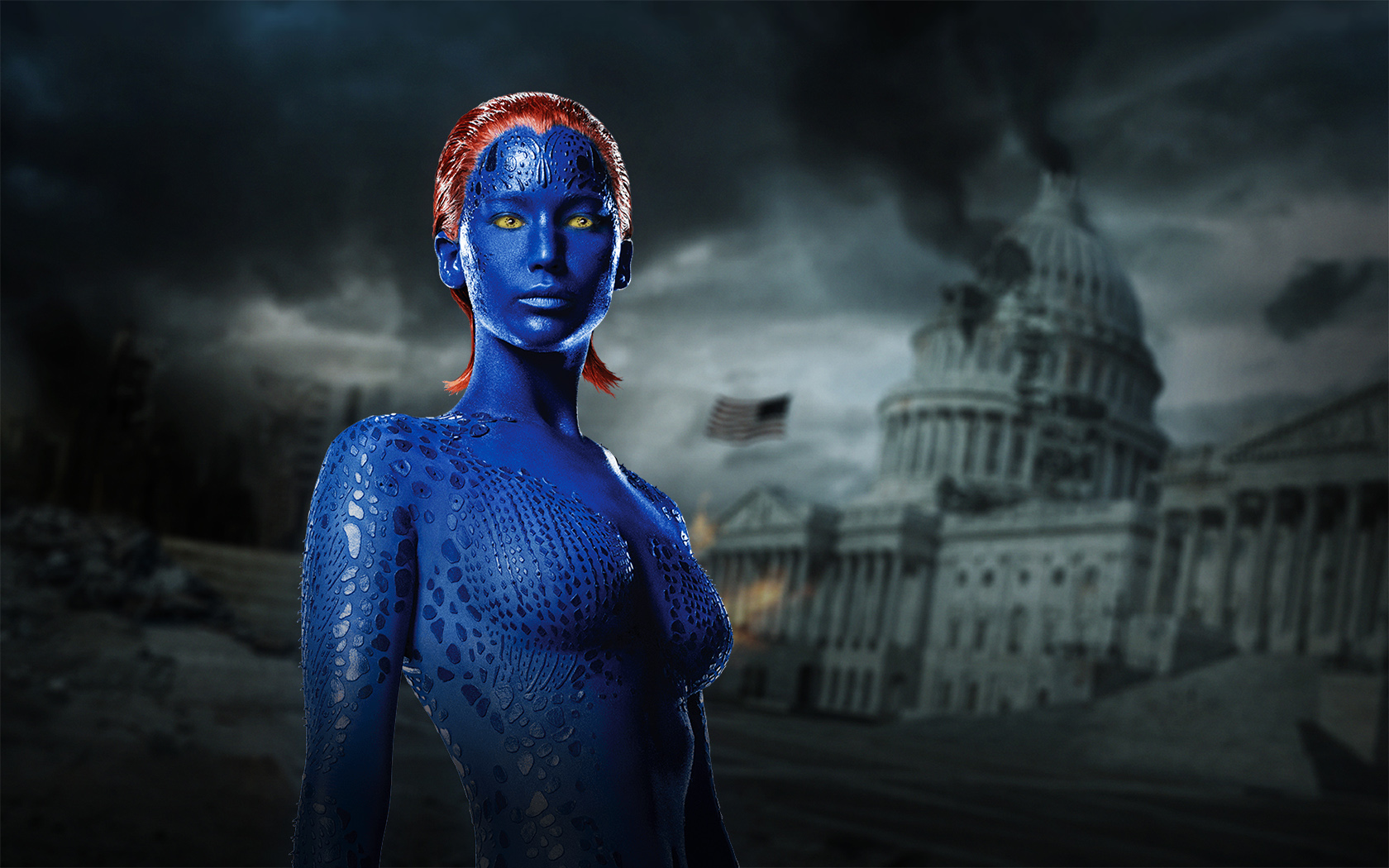 Mystique Jennifer Lawrence Dark Phoenix Wallpapers