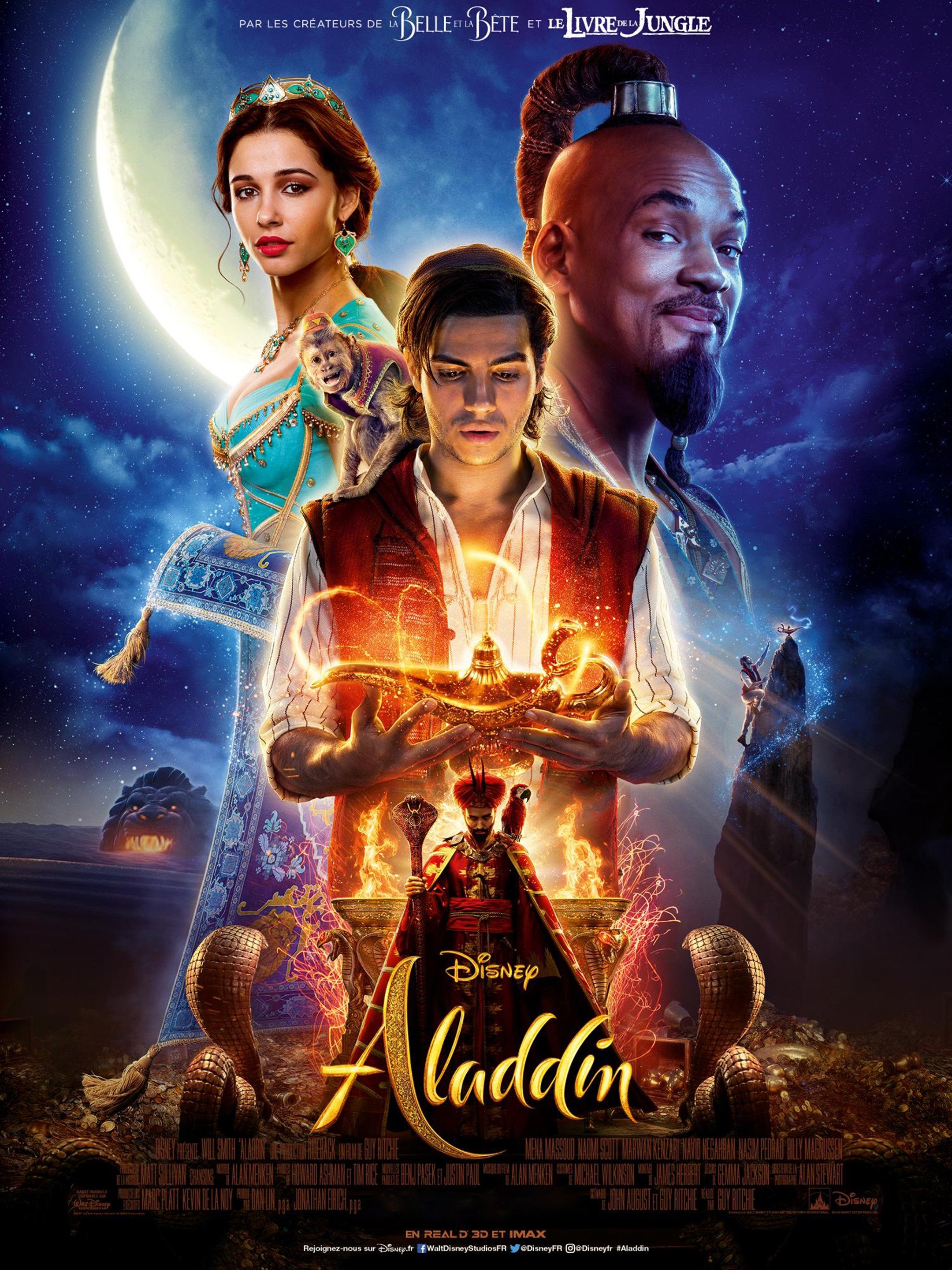 Naomi Scott And Mena Massoud In Aladdin Movie Image Wallpapers