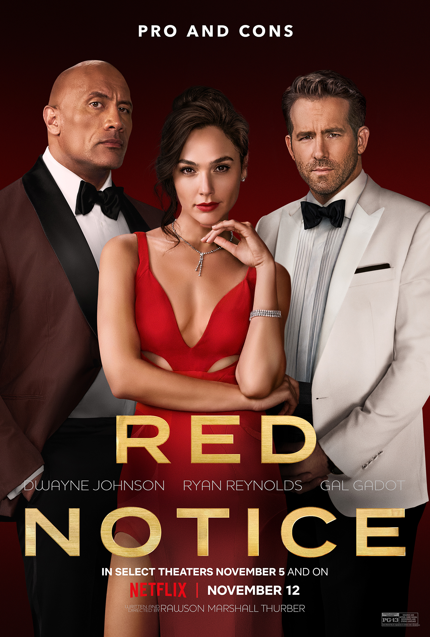 Netflix Red Notice Poster 2021 Wallpapers