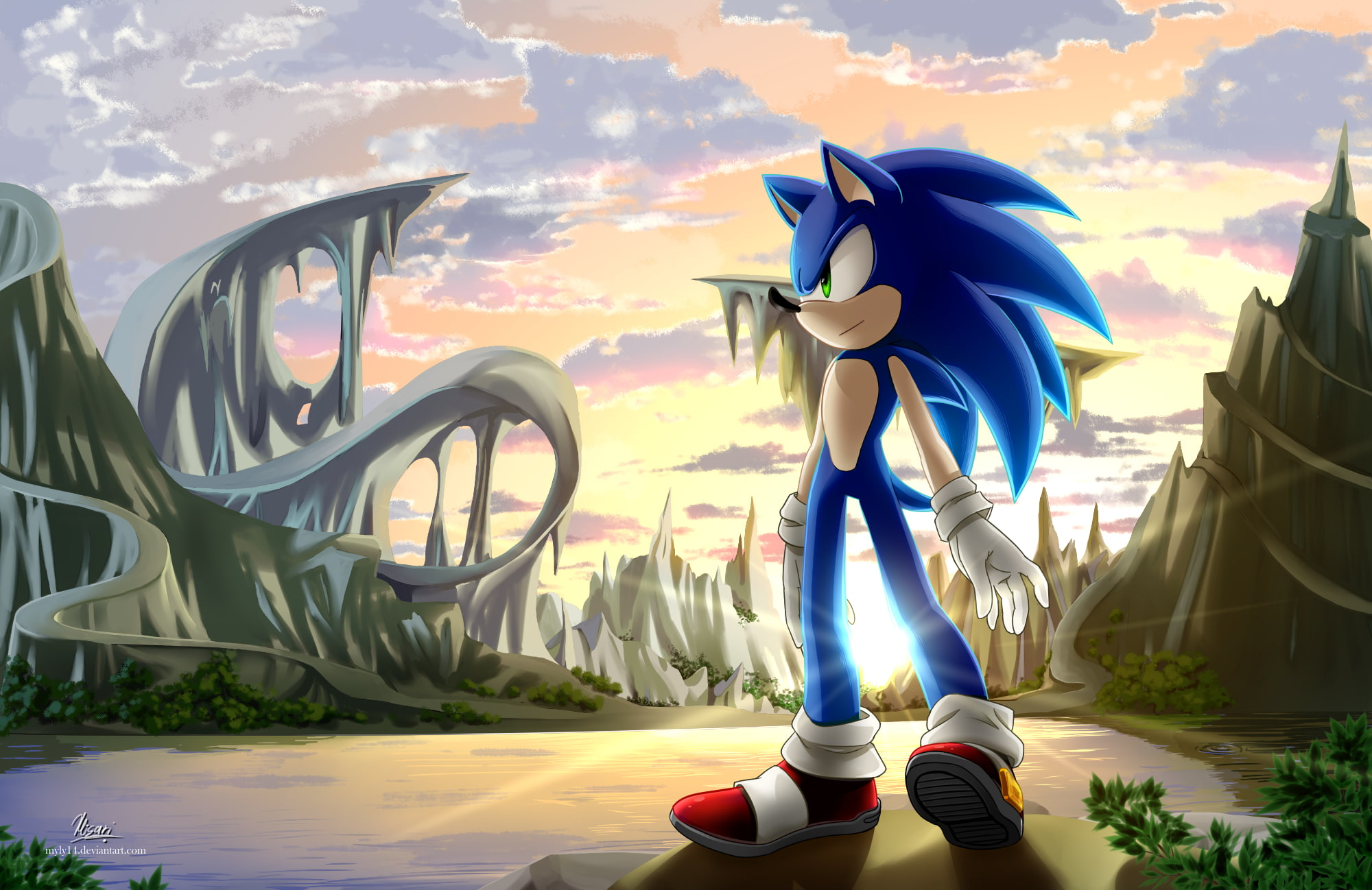 New Sonic The Hedgehog Art Wallpapers