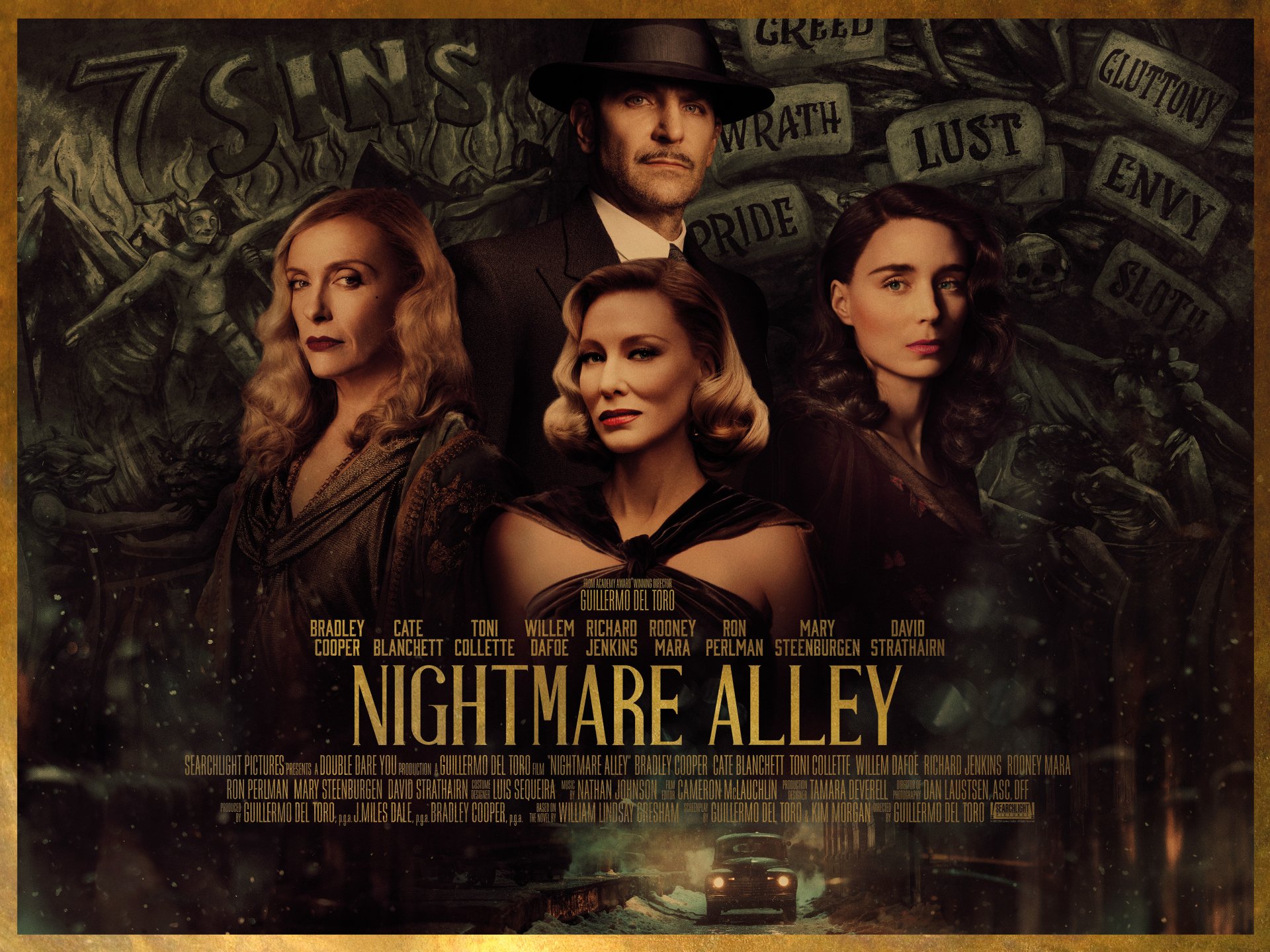 Nightmare Alley Rooney Mara And Bradley Cooper Movie Wallpapers