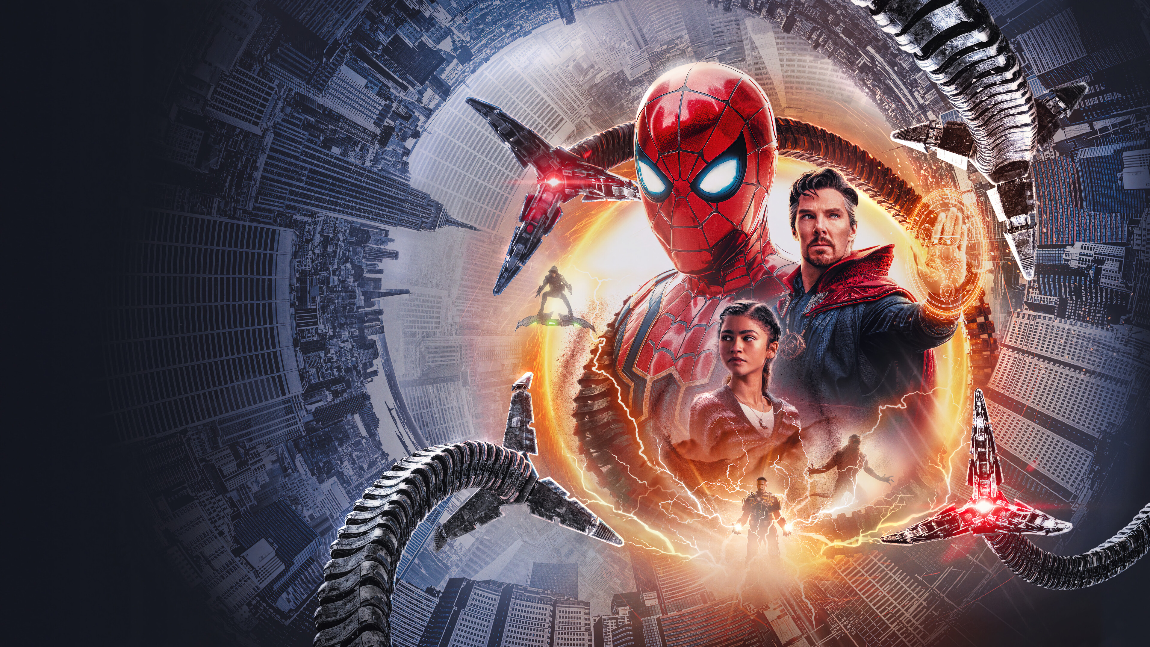 No Way Home 4K Spiderman Key Art Wallpapers