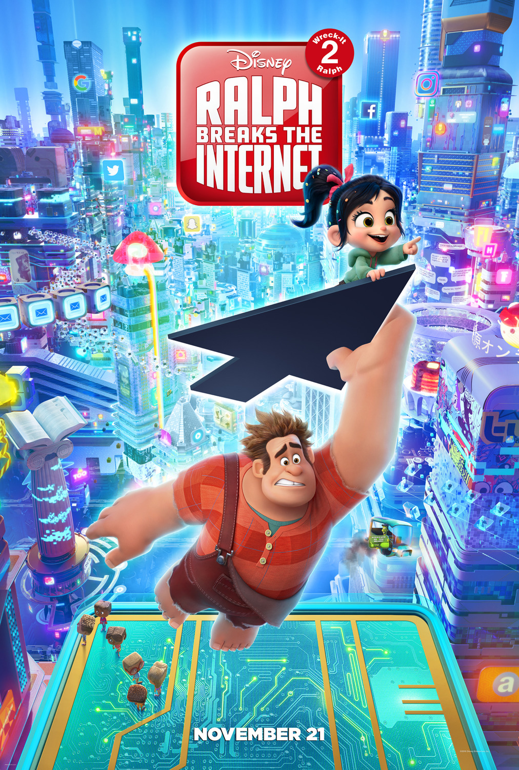 Ralph Breaks The Internet Wreck It Ralph 2 Movie 2018 Wallpapers