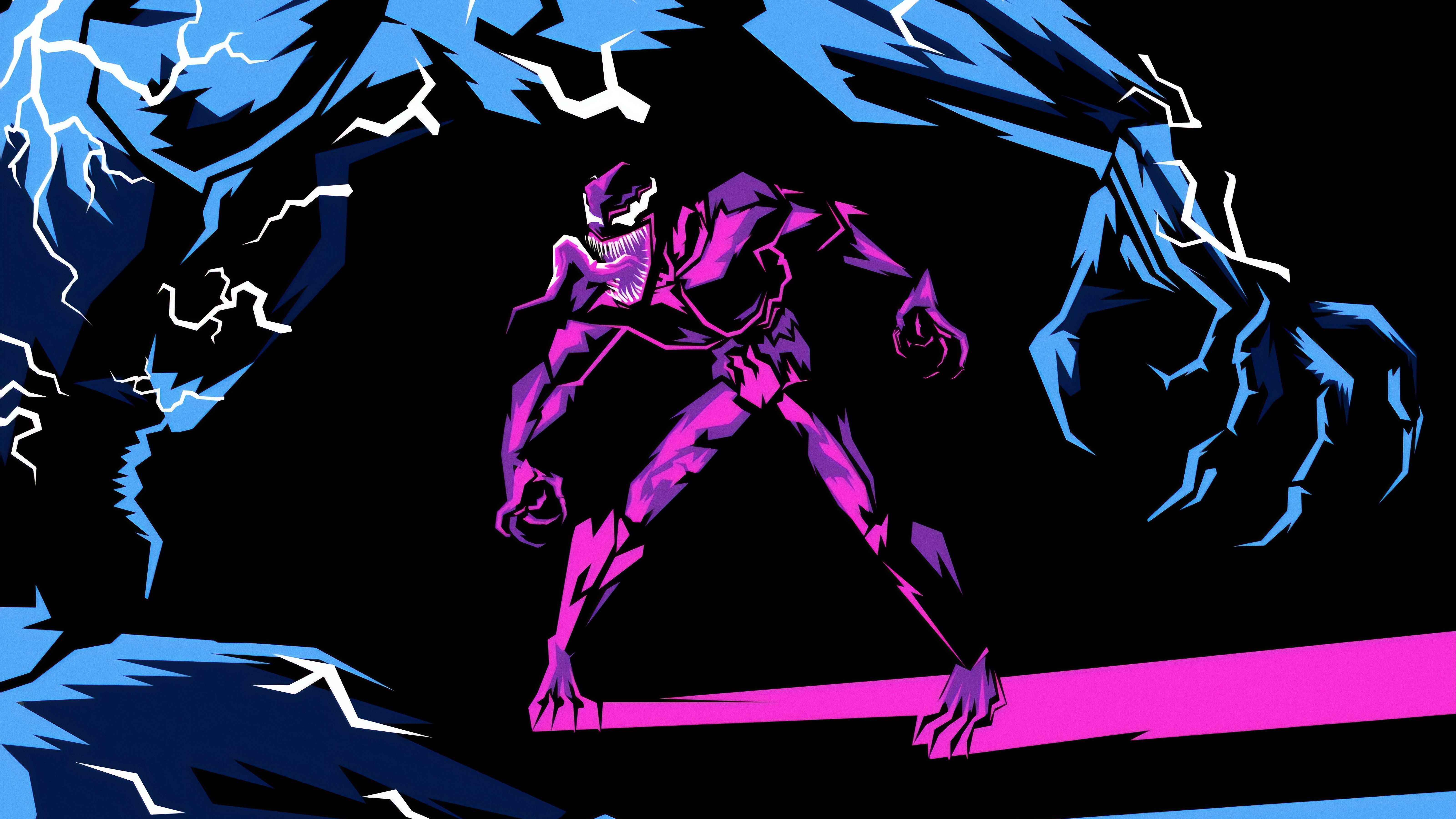 Retro Venom Art Wallpapers