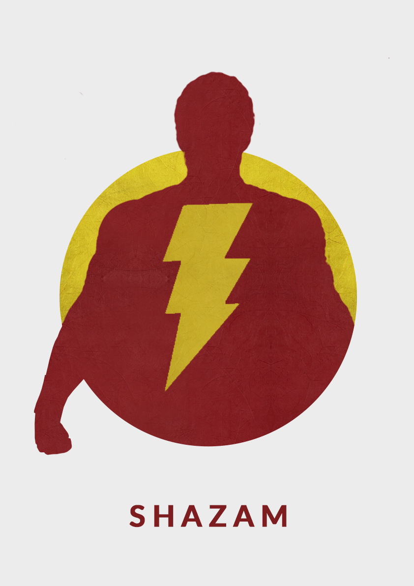 Shazam Movie Minimal Poster Wallpapers