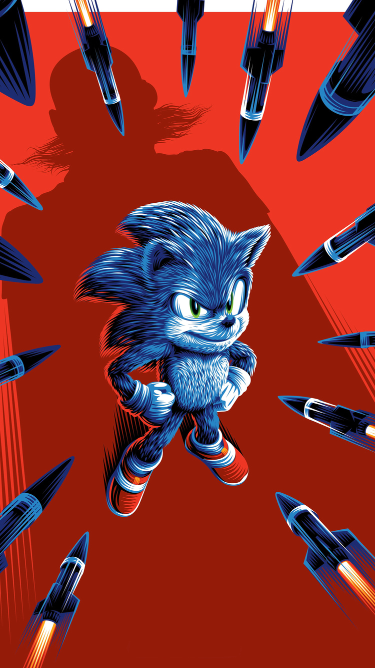 Sonic The Hedgehog 4K Movie Poster Wallpapers