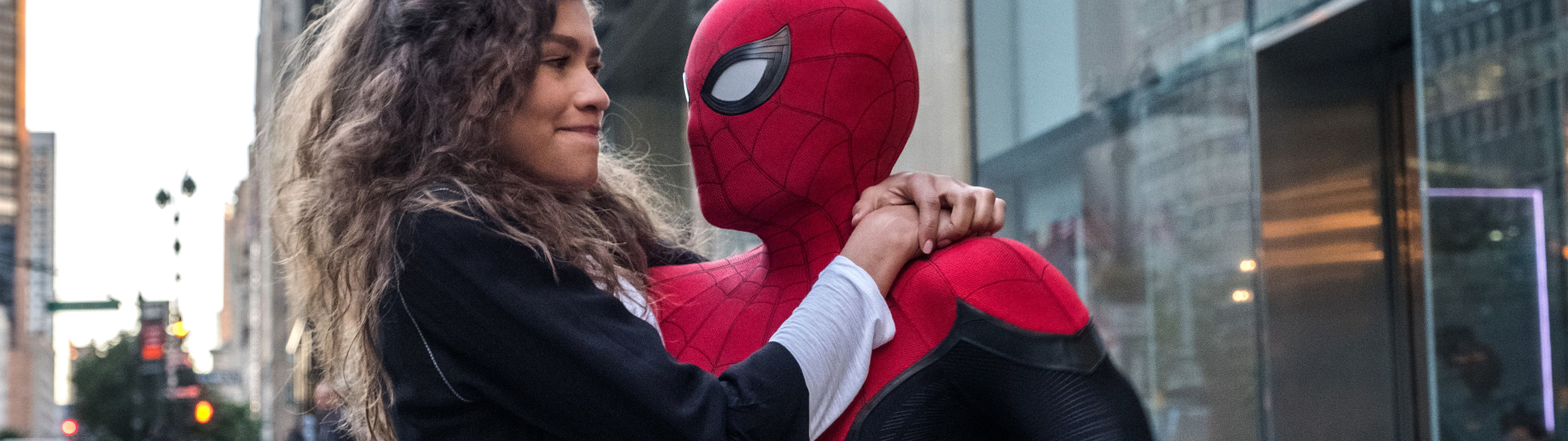 Spider Man And Zendaya In Spider Man Far From Home Wallpapers