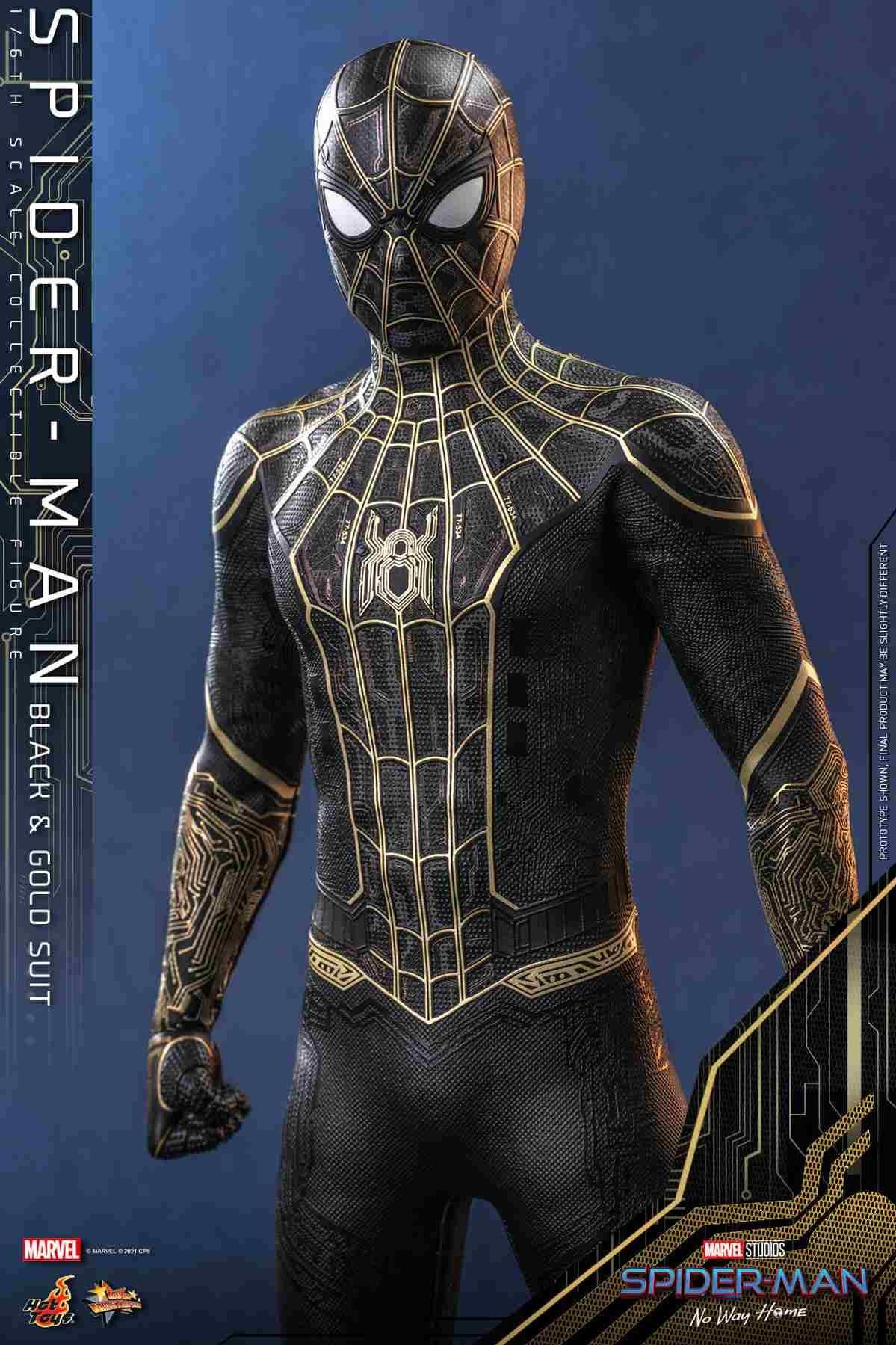 Spider Man Black And Gold Suit No Way Home Concept Art Wallpapers