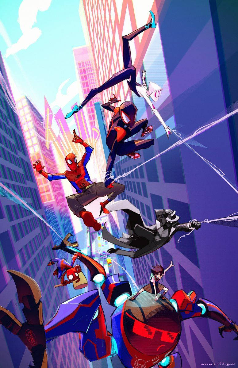 Spider-Man 2 Into The Spider-Verse Art Wallpapers