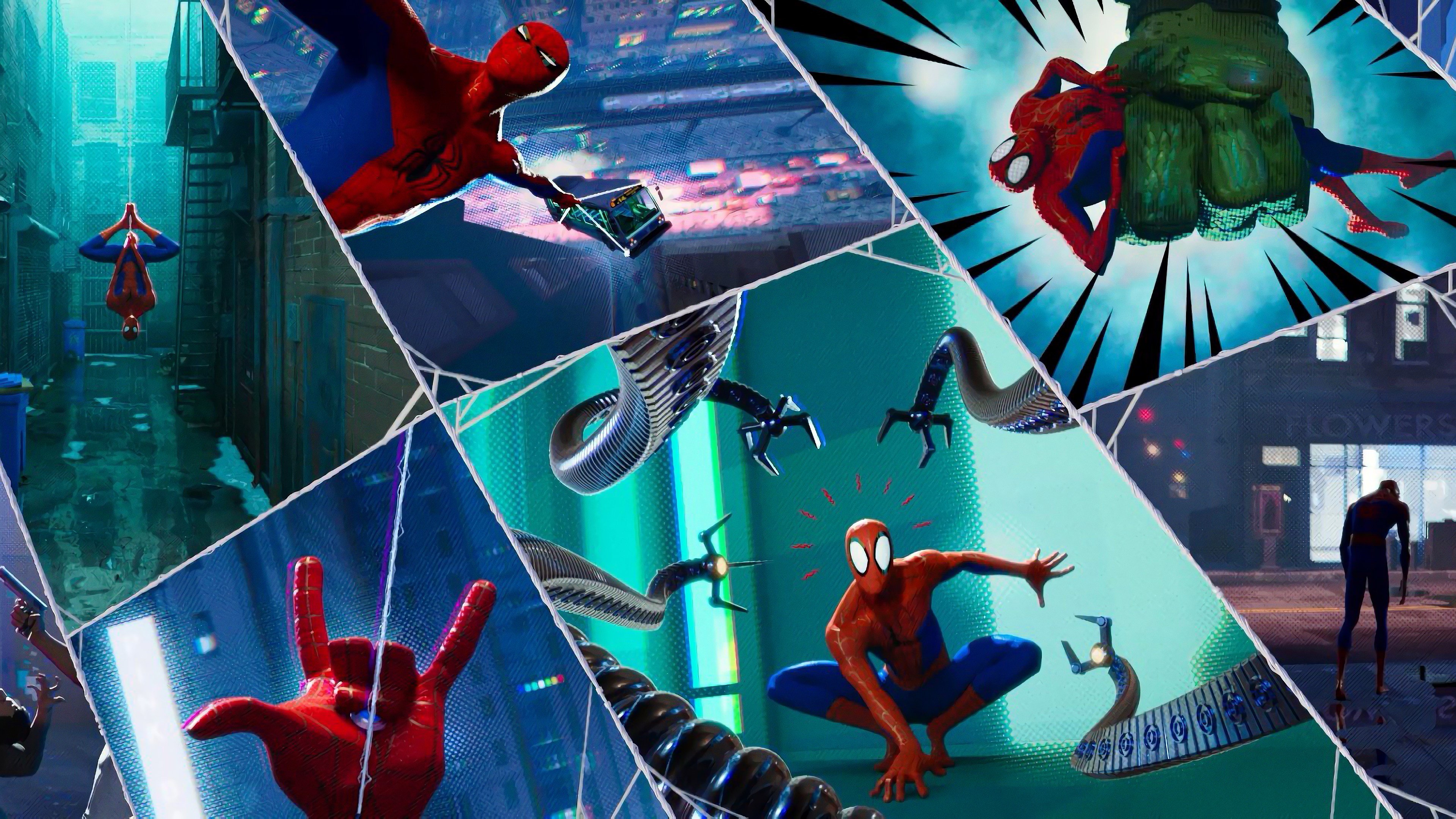 Spider-Man Art Into The Spider-Verse 4K Wallpapers