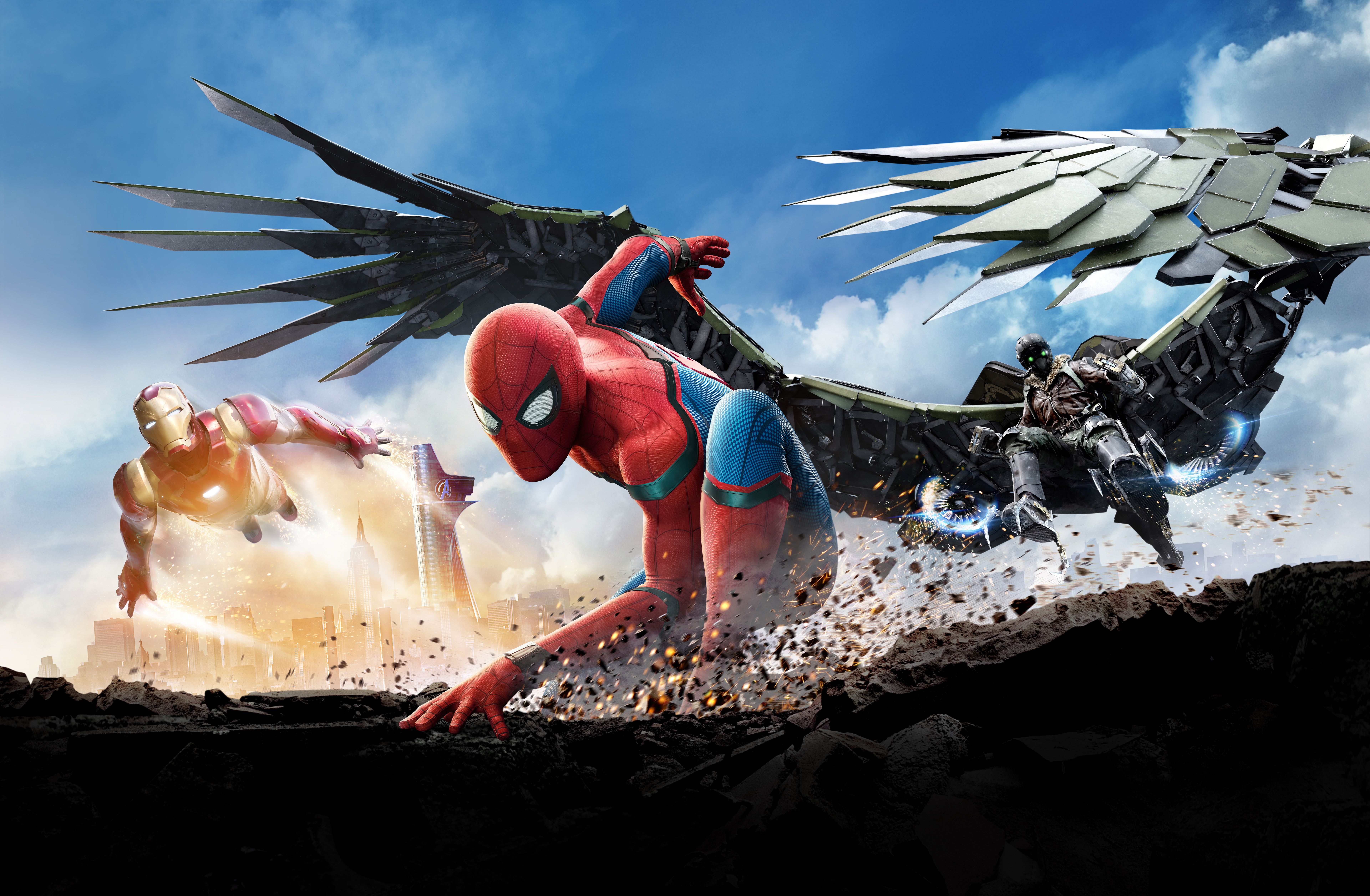 Spiderman Homecoming Movie Spidy Artwork Wallpapers