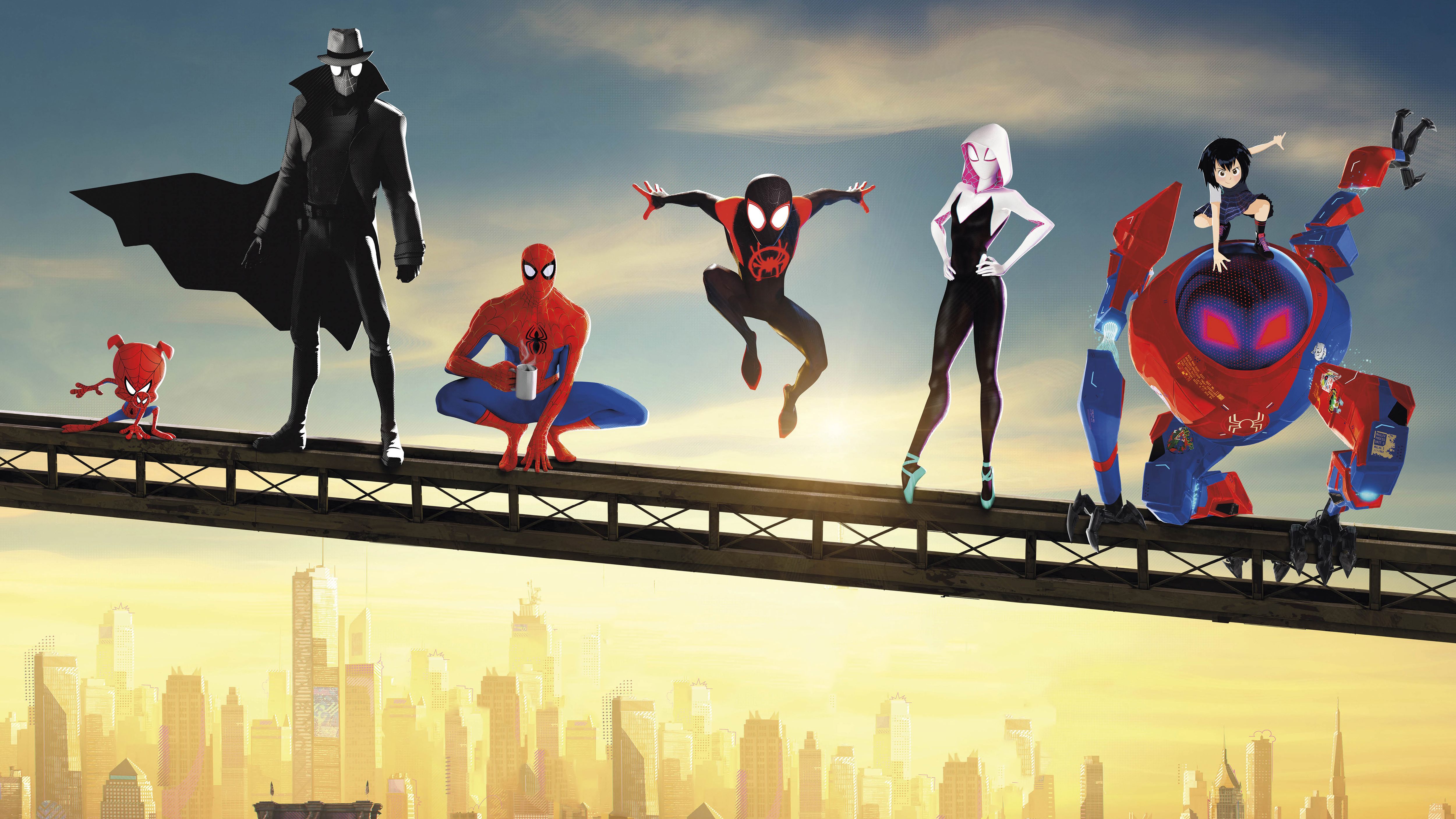 Spiderman Into The Spider Verse Movie Official Poster Wallpapers