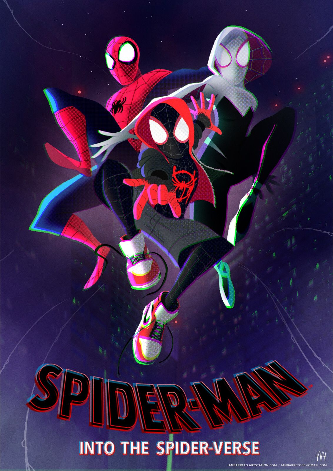 Spiderman Into The Spider Verse Movie Official Poster Wallpapers