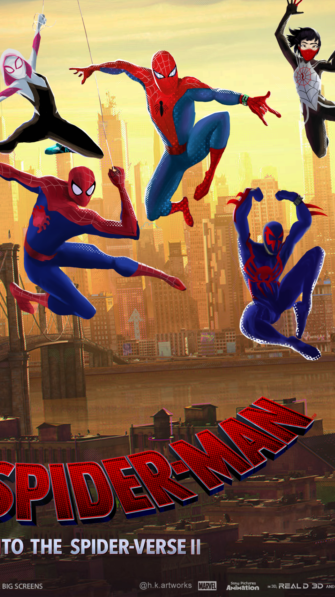 Spiderman Into The Spider Verse Movie Official Poster Wallpapers