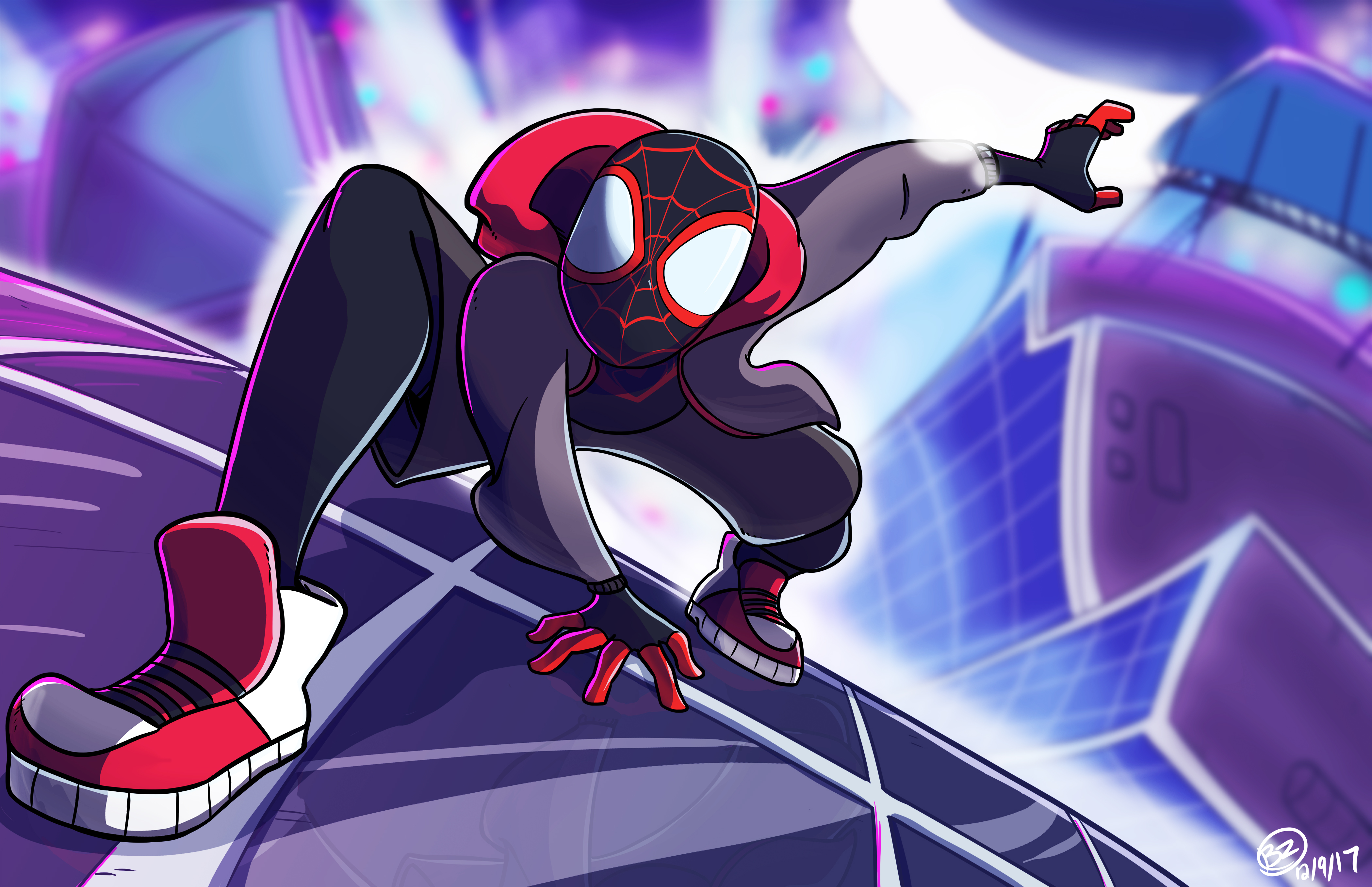 Spider-Man Into The Spider-Verse 2018 Fanart Wallpapers