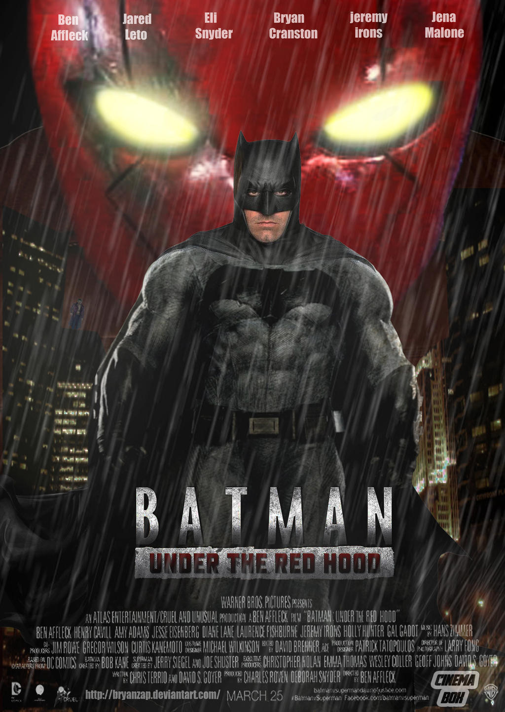 The Batman Movie Red Fan Poster Wallpapers