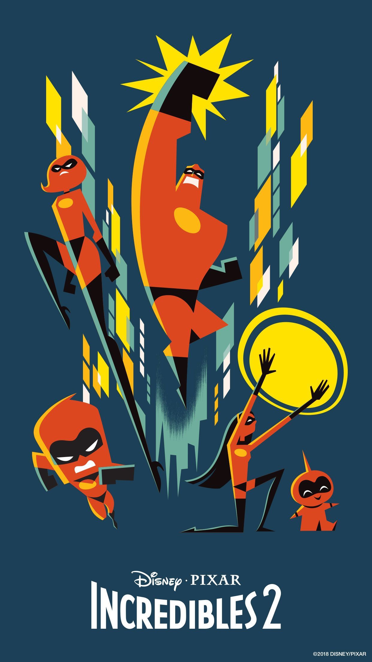 The Incredibles 2 Minimal Art Poster Wallpapers