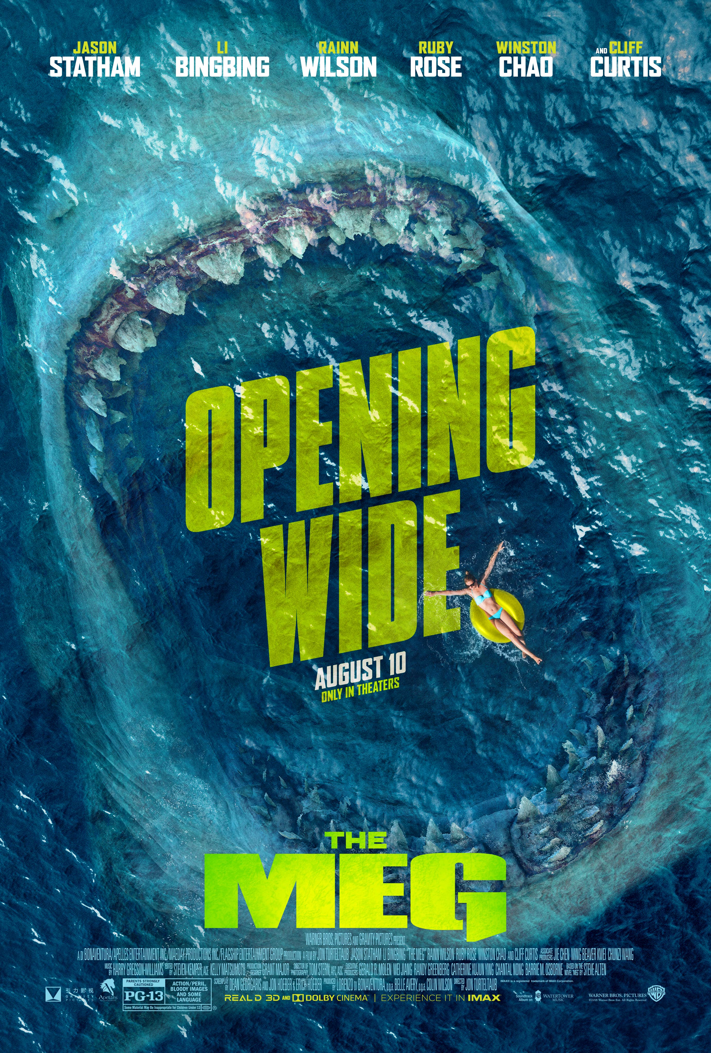 The Meg Sharks And Diver Poster Wallpapers