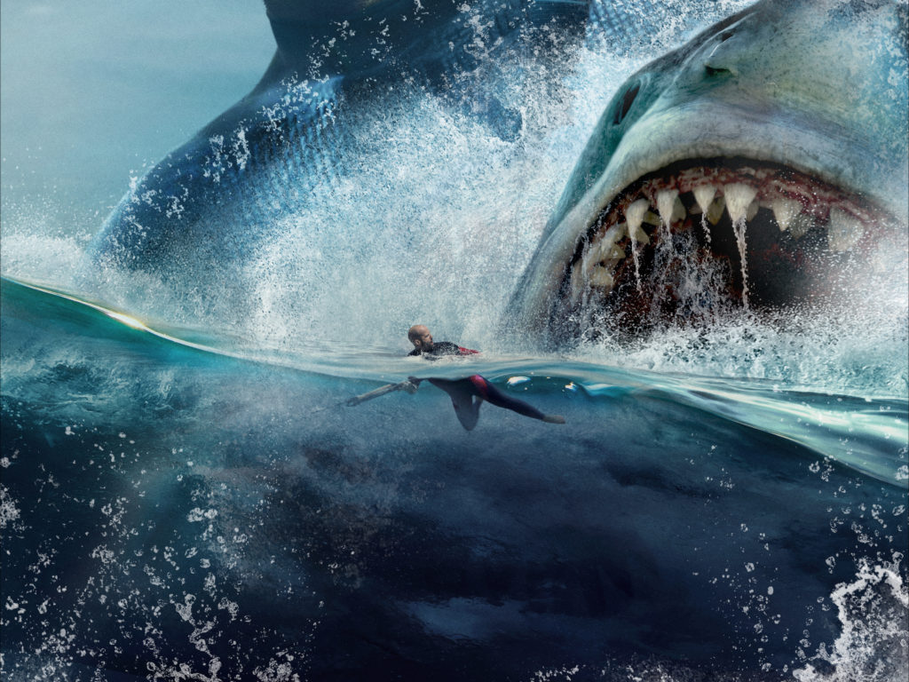 The Meg Sharks And Diver Poster Wallpapers